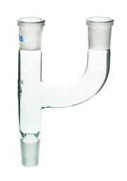 Two Parallel Necks Claisen Adapter, 19/26 Socket and 24/29 Cone, Borosilicate Glass