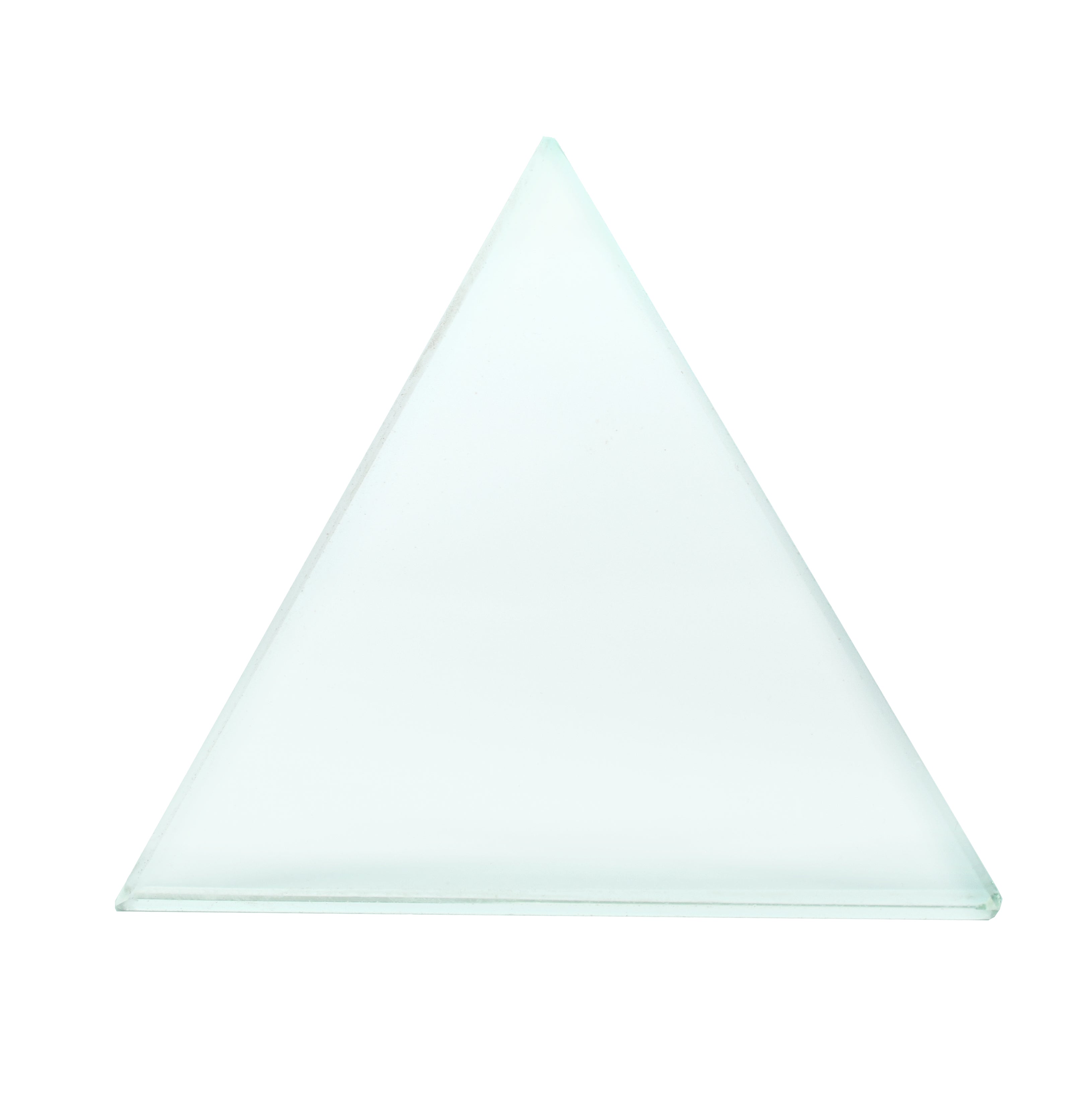 Triangular Equilateral Flint Glass Refraction Prism, 75mm, 9mm Thick