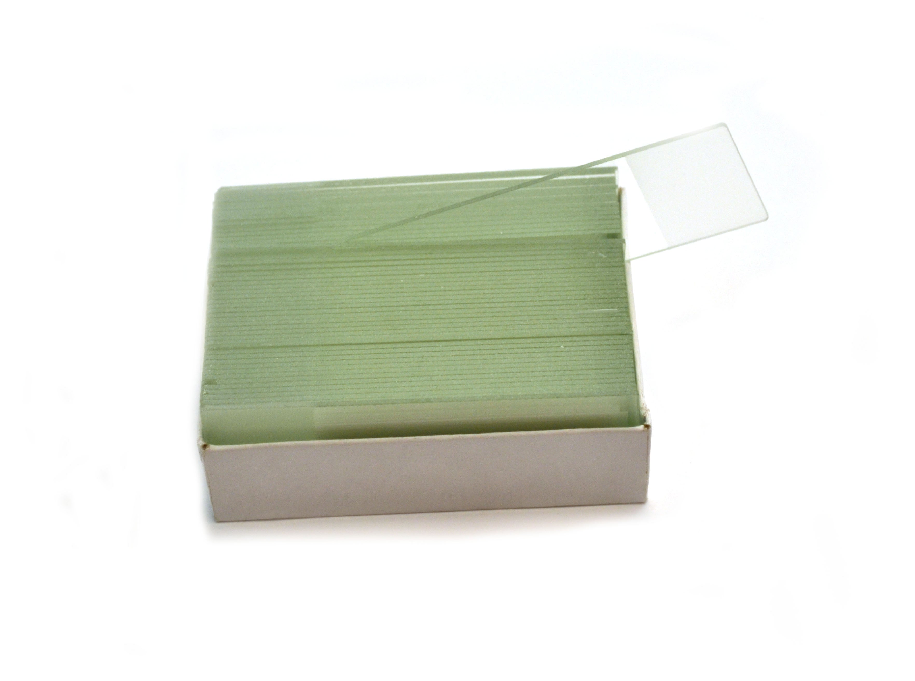 Frosted-End Microscope Slides, 75 x 25mm, 72-Pack