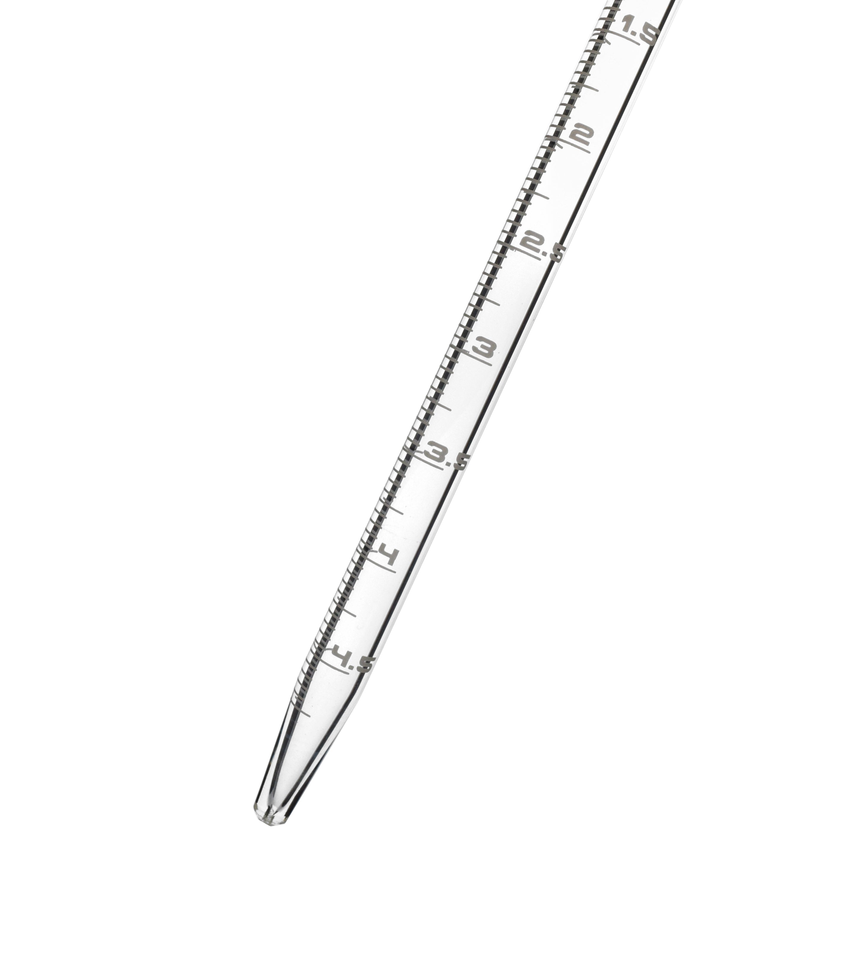 Class A Serological Pipette, 5mL, White Graduations, Borosilicate Glass