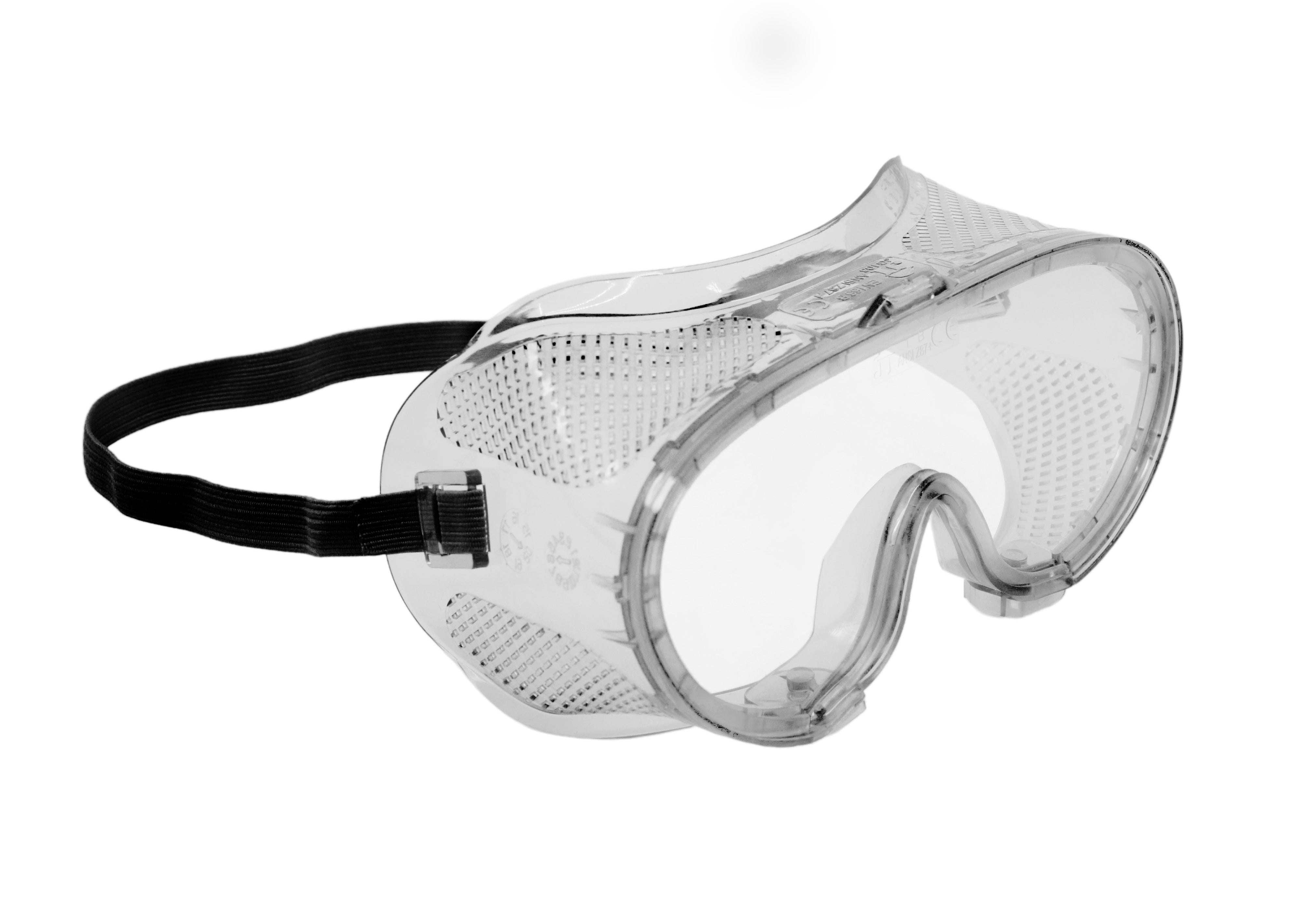 Clear Vented Safety Goggles with Universal Fit Strap