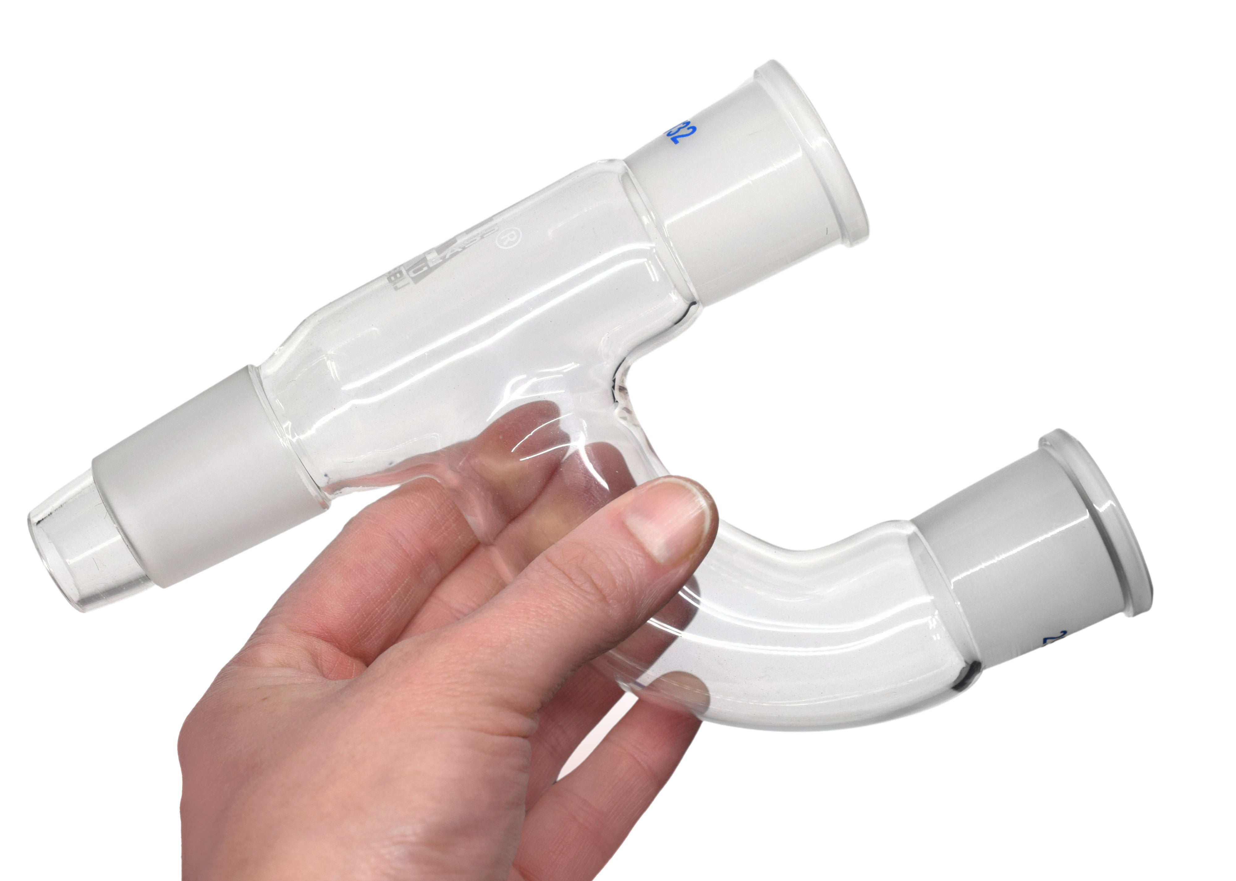 Two Parallel Necks Multiple Adapter, 29/32 Socket and 29/32 Cone, Borosilicate Glass