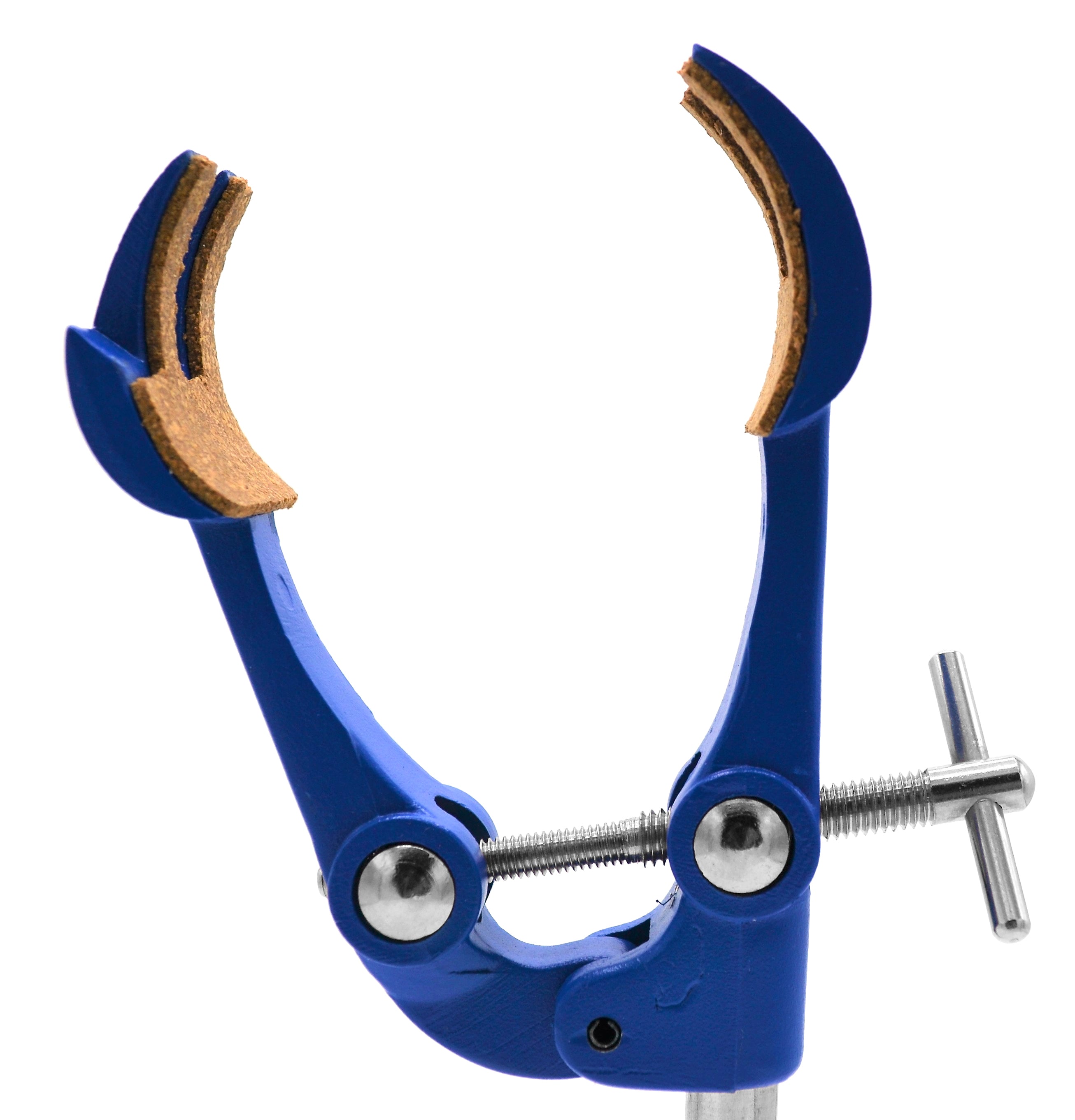 4-Prong Cork-Lined Clamp with Swivel Boss Head, 4.1" Max