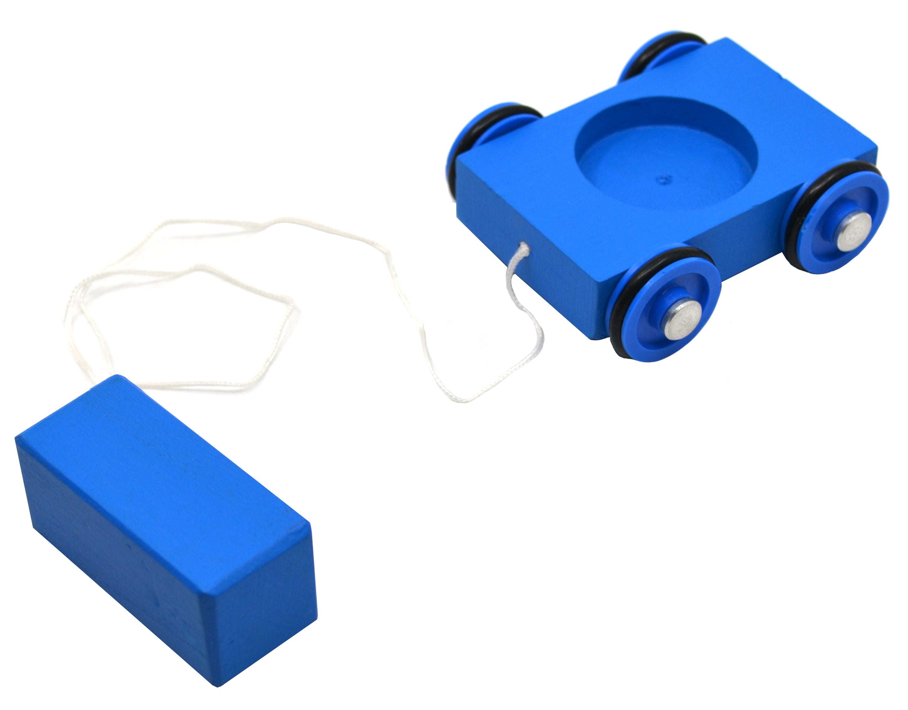 Wooden Car for Inclined Plane Simple Machine