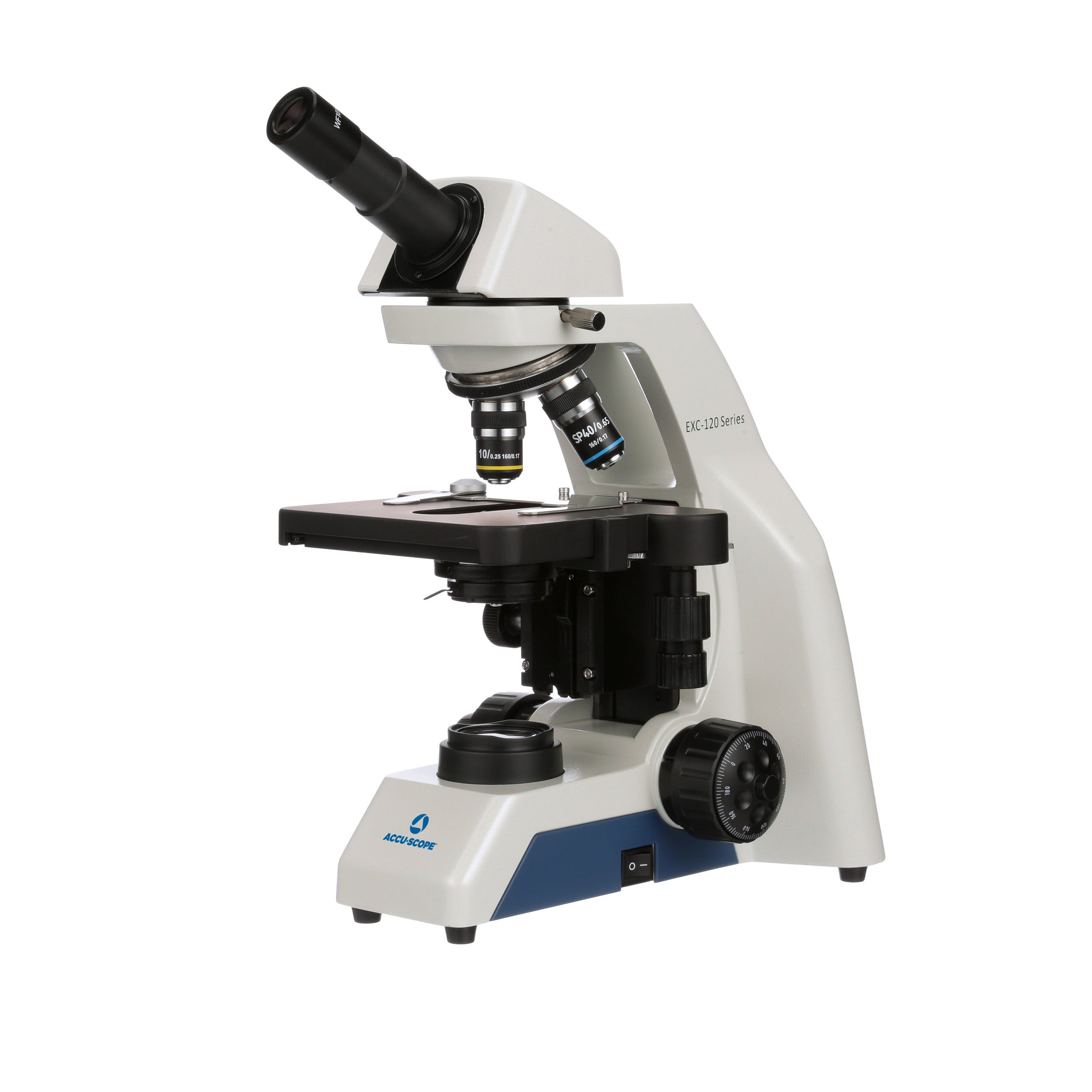 Accu-Scope Monocular Compound Microscope, EXC-121-3, 40-400X
