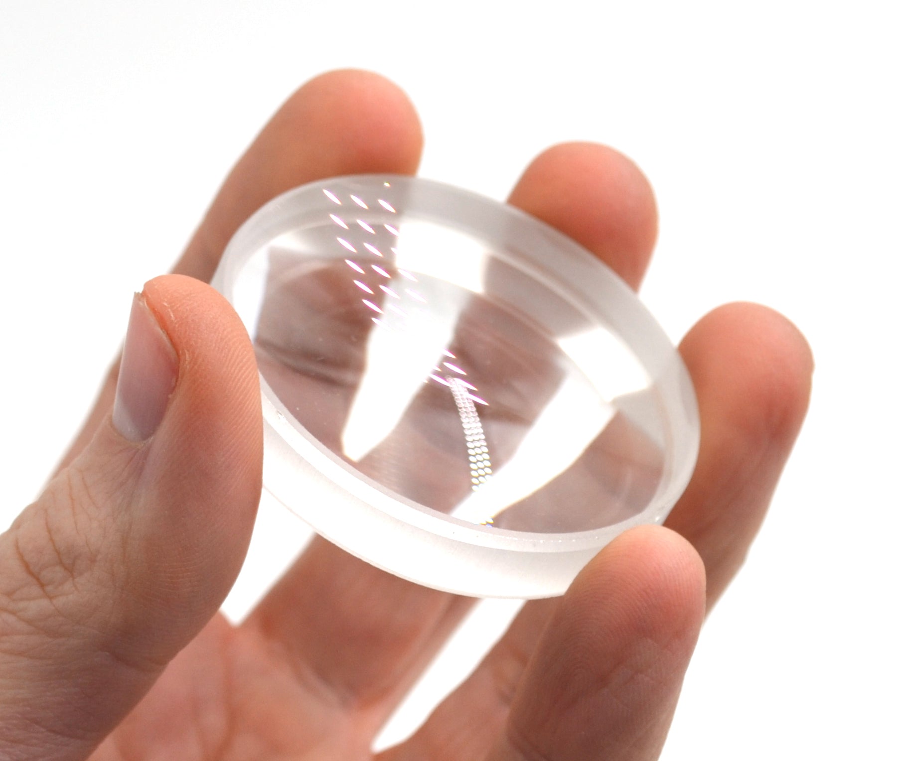 Double Concave Glass Lens, 50mm Diameter, 100mm Focal Length, 8mm Thick