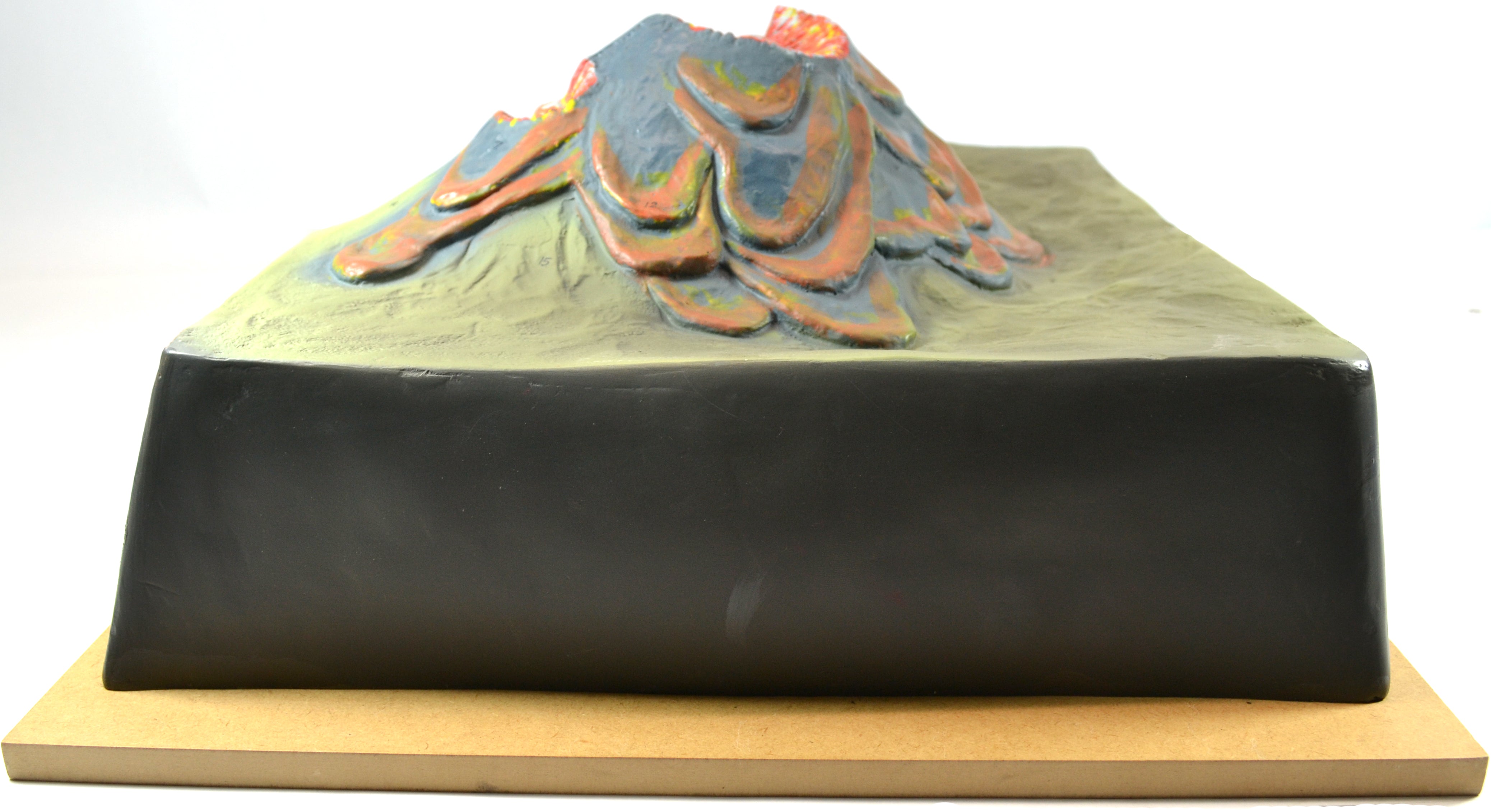 Active Volcano Tabletop Model with Cutaway View, 17"