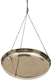 Brass-Plated Scale Pan with Cording, 107mm Diameter