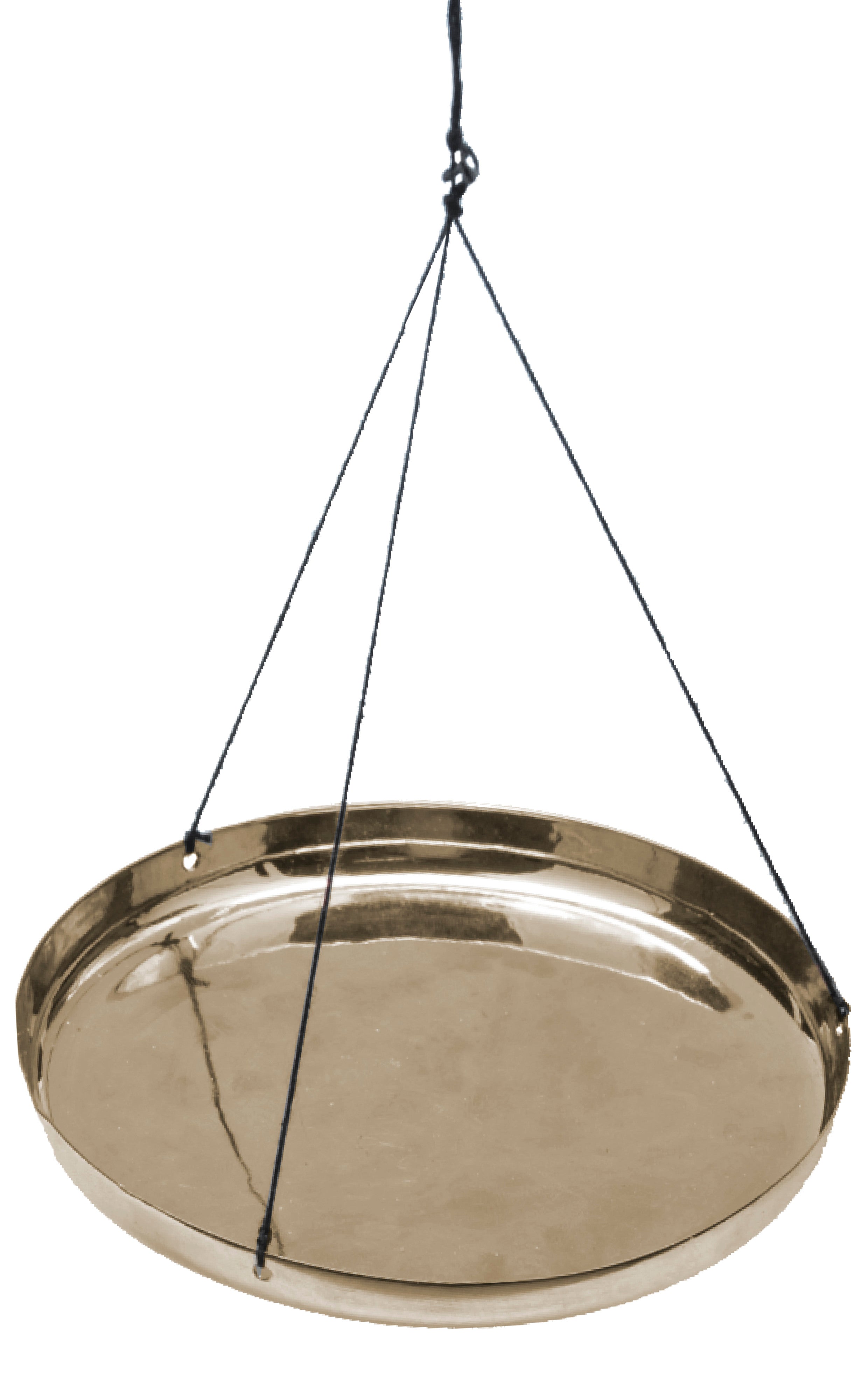 Brass-Plated Scale Pan with Cording, 107mm Diameter