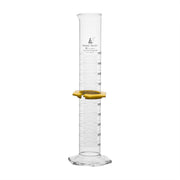 Class B Graduated Cylinder with Hexagonal Base, 1000mL, White Graduations, Borosilicate Glass