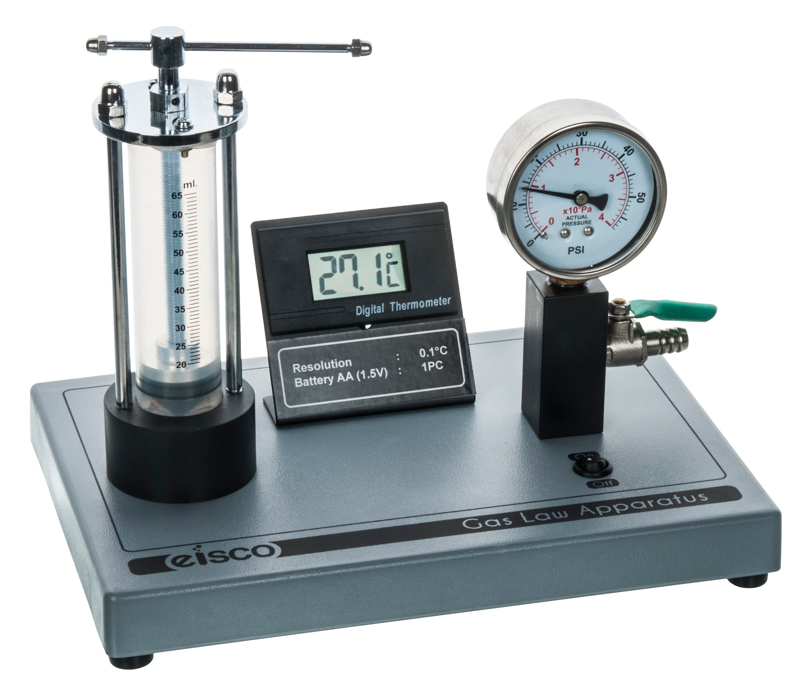 Boyle's Law Apparatus for Visual Study of Gas Pressure
