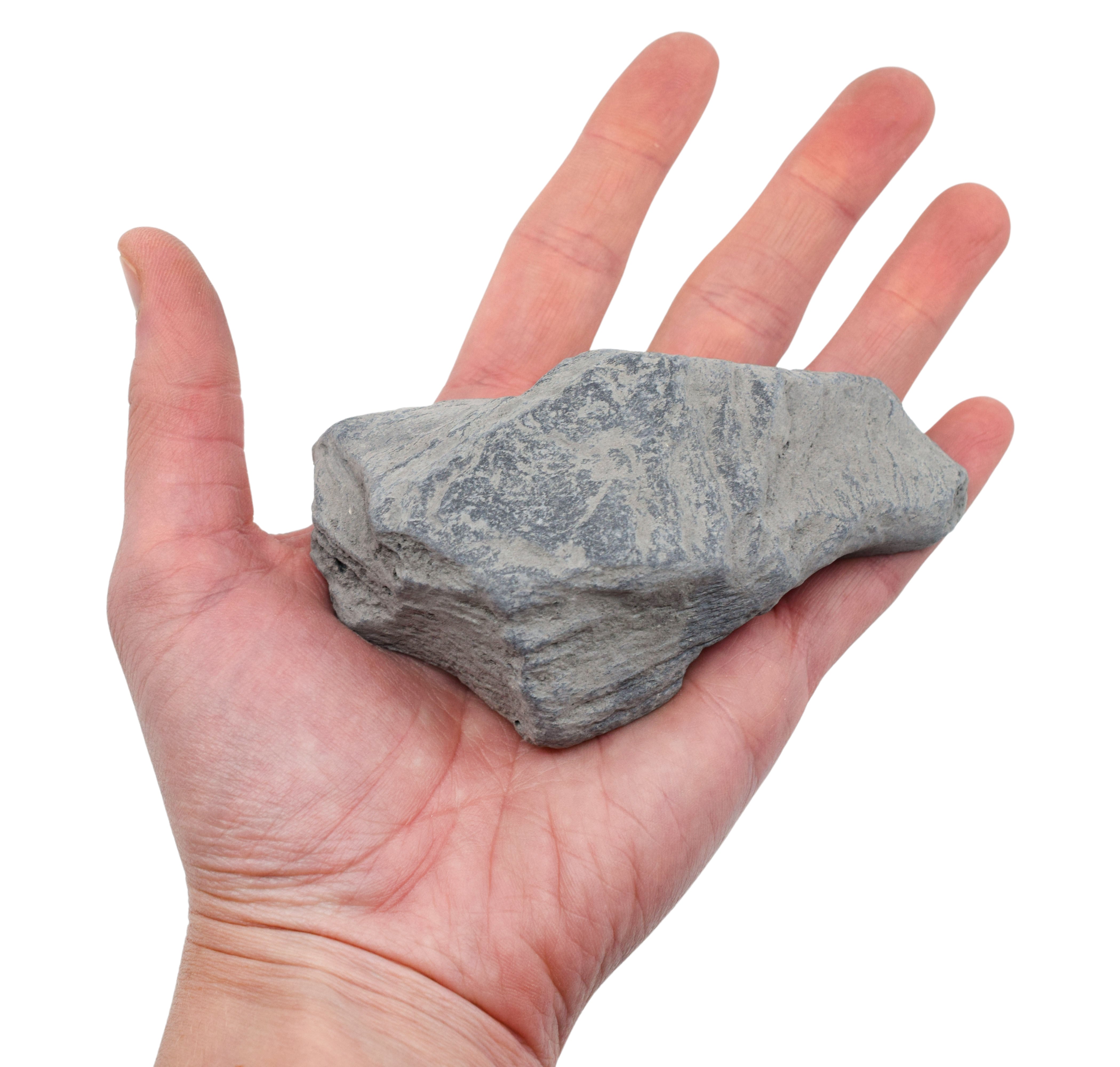 Raw Slate Metamorphic Rock Hand Sample, Approx 3 inch