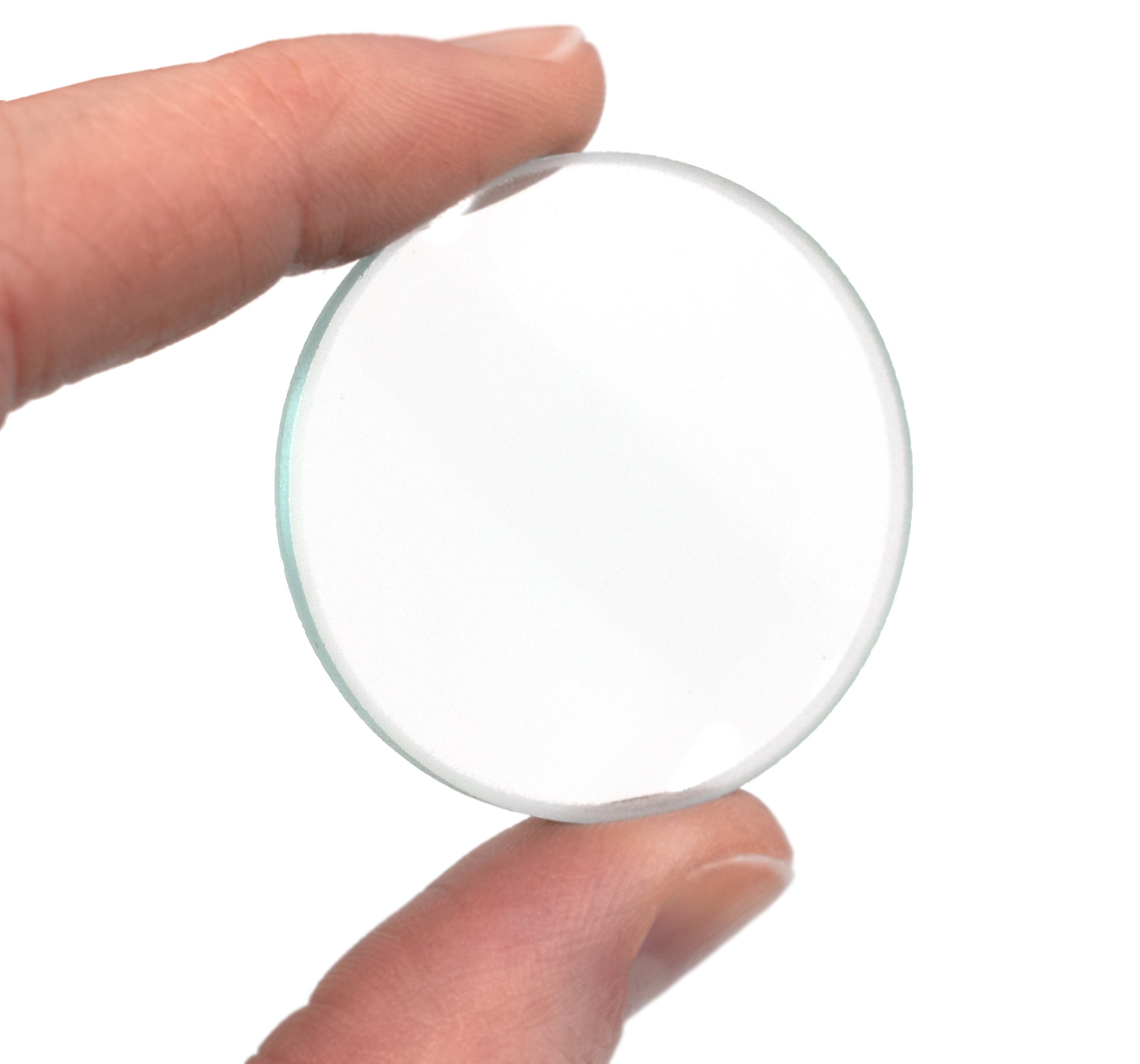 Optically Worked Double Convex Glass Lens, 38mm Diameter