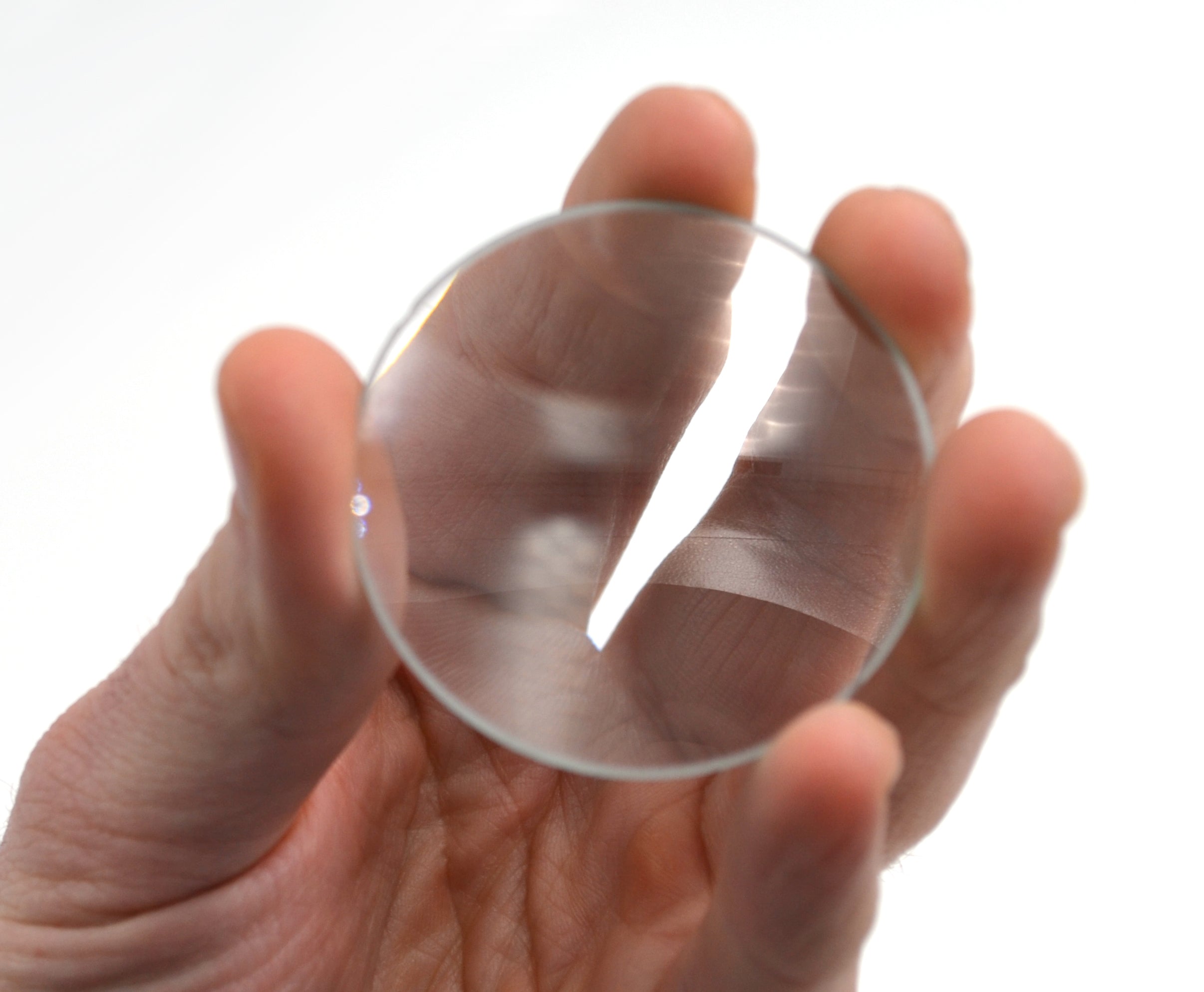 High Optical Purity Double Convex Glass Lens, 50mm Diameter