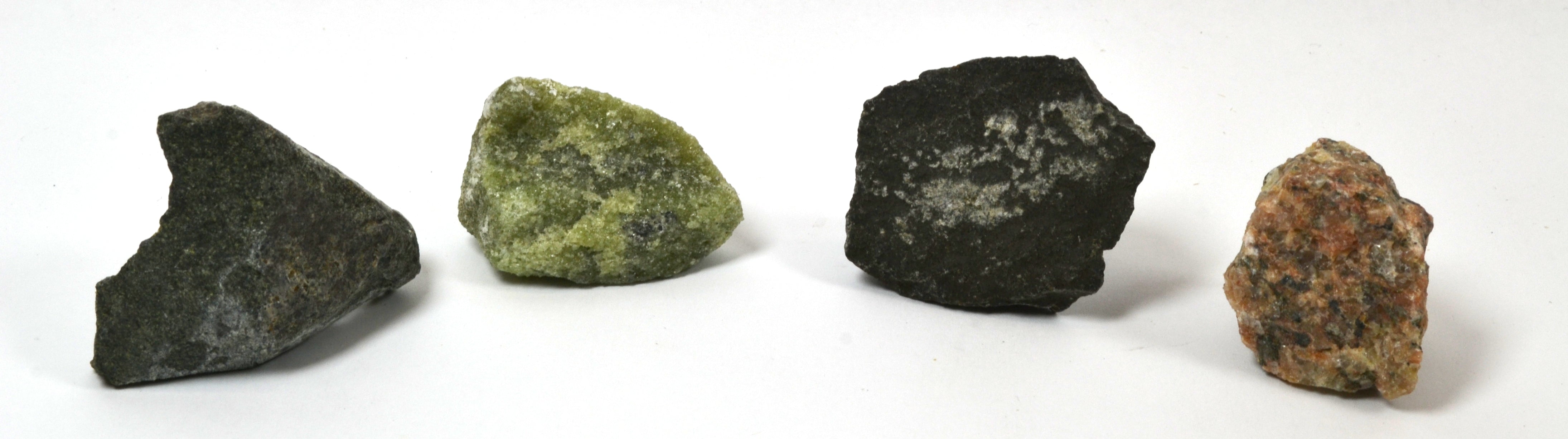 4-Piece Layers of the Earth Rock and Mineral Specimen Set with Granite and Basalt