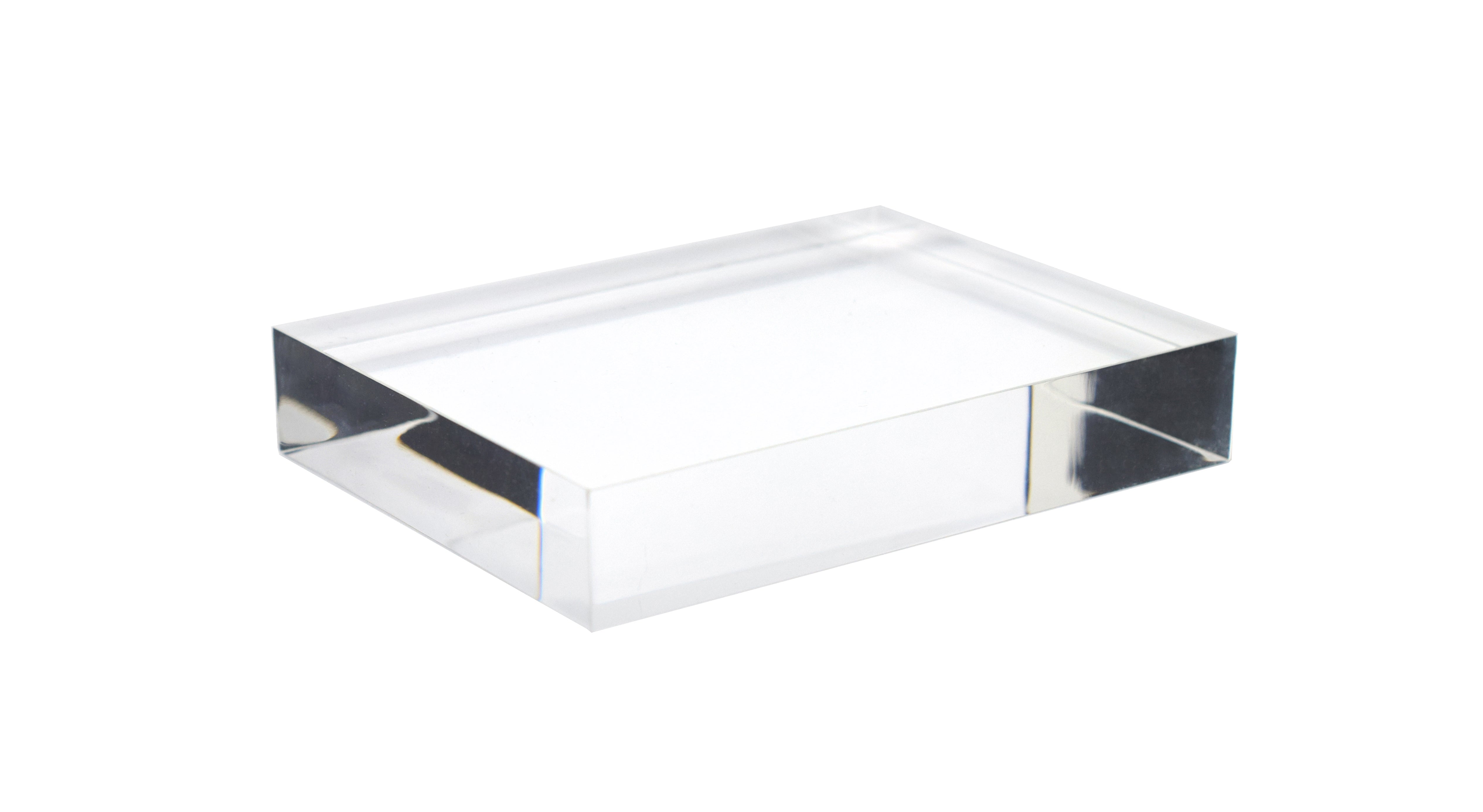 Rectangular Refraction Acrylic Block, 100 x 75 x 18mm