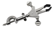 2-Prong Double-Adjustable Universal Clamp with Vinyl-Coated Jaws and Boss Head