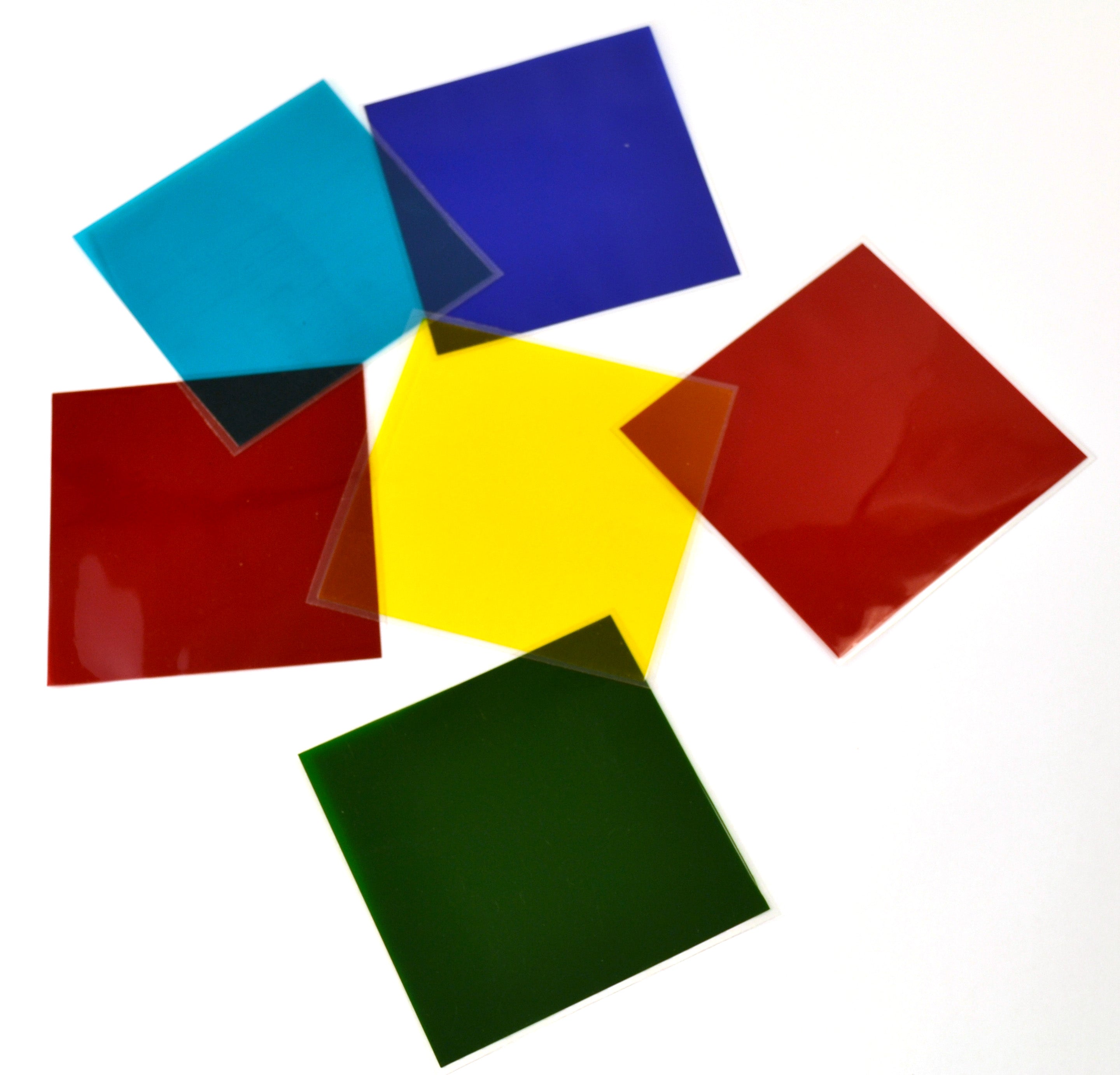 6-Piece Color Filter Set, 10cm, Unmounted (Primary and Secondary)
