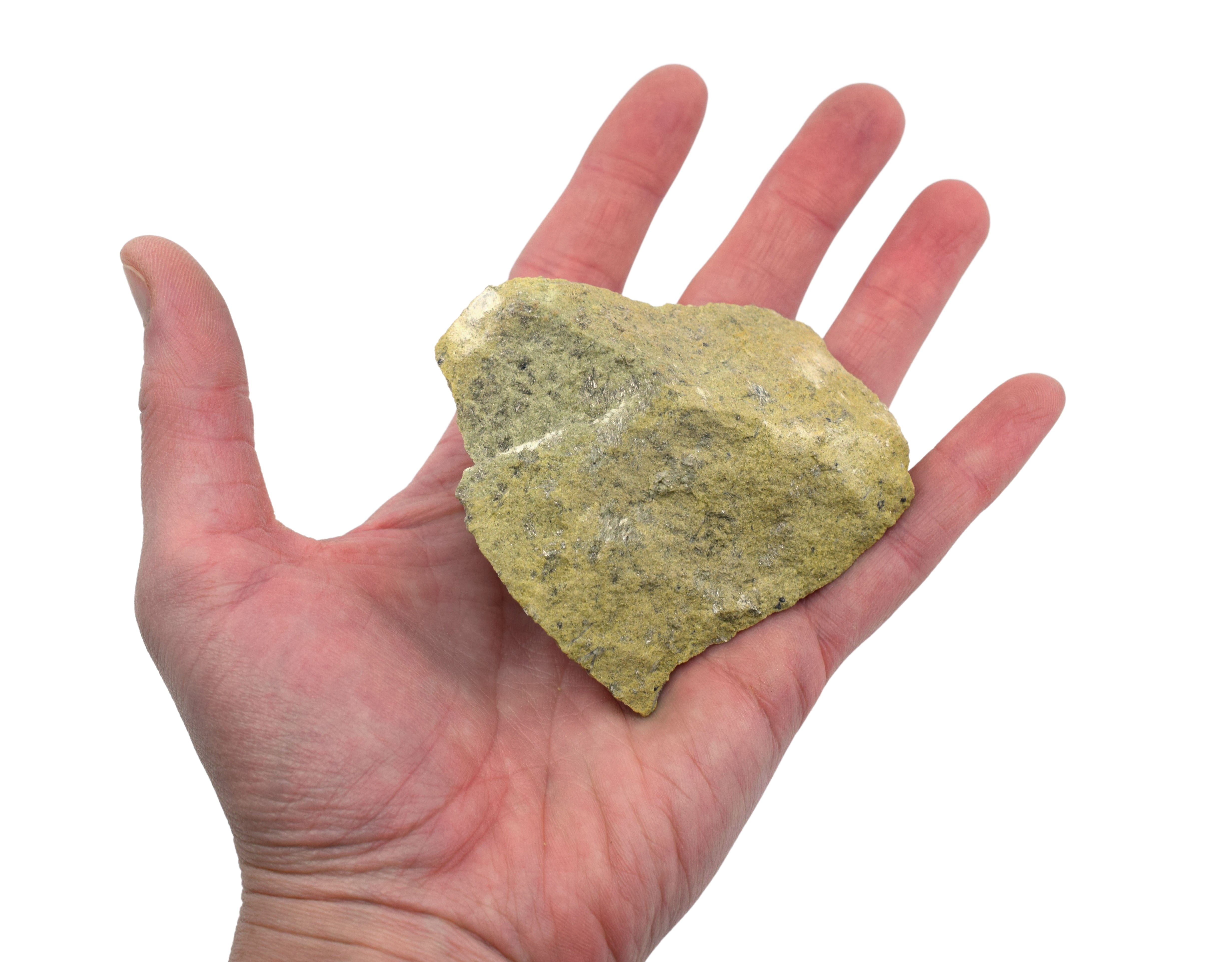 Raw Olivine Mineral Hand Sample, Approx 3 inch