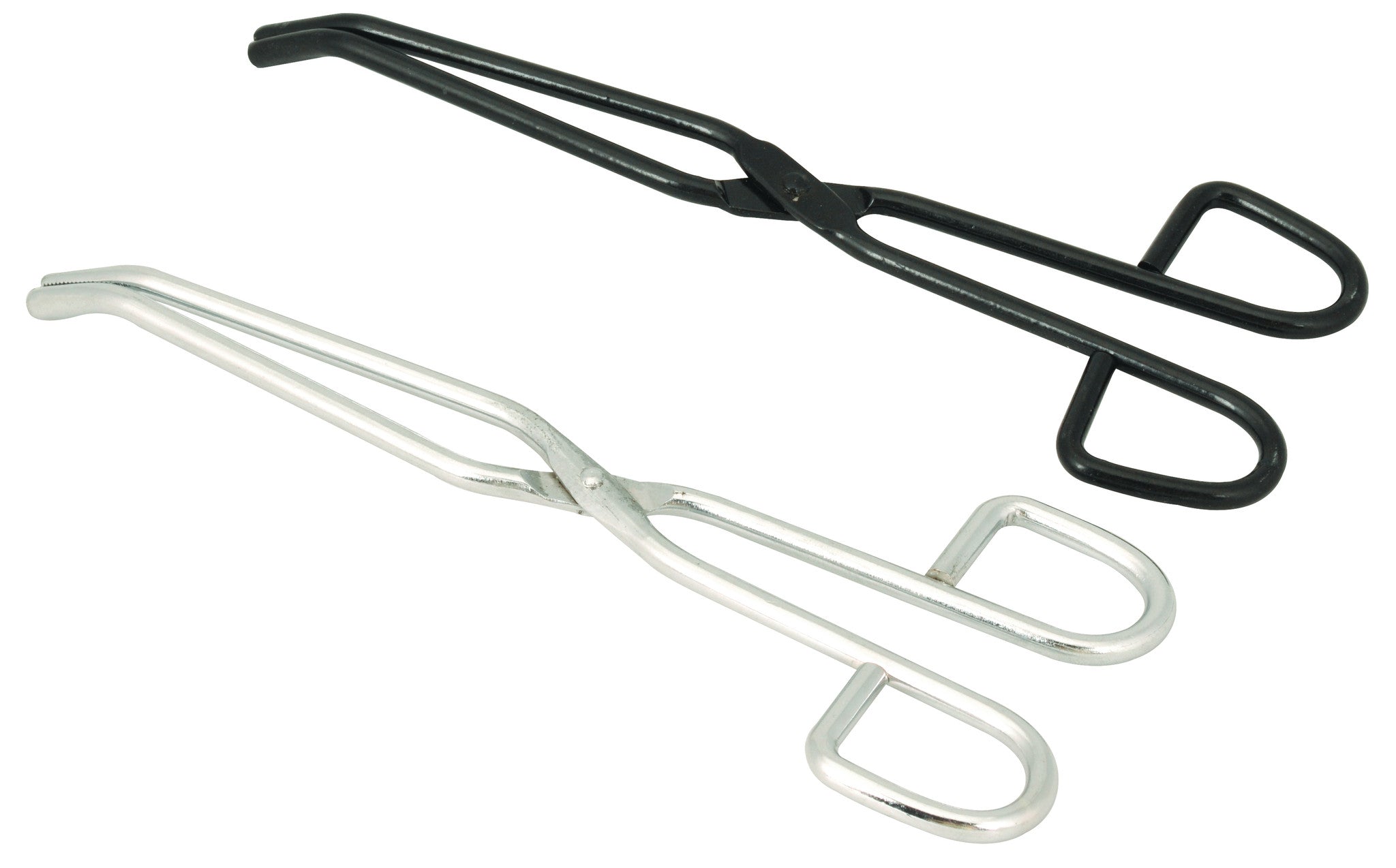 Straight Chrome-Plated Steel Crucible Tongs, 20cm