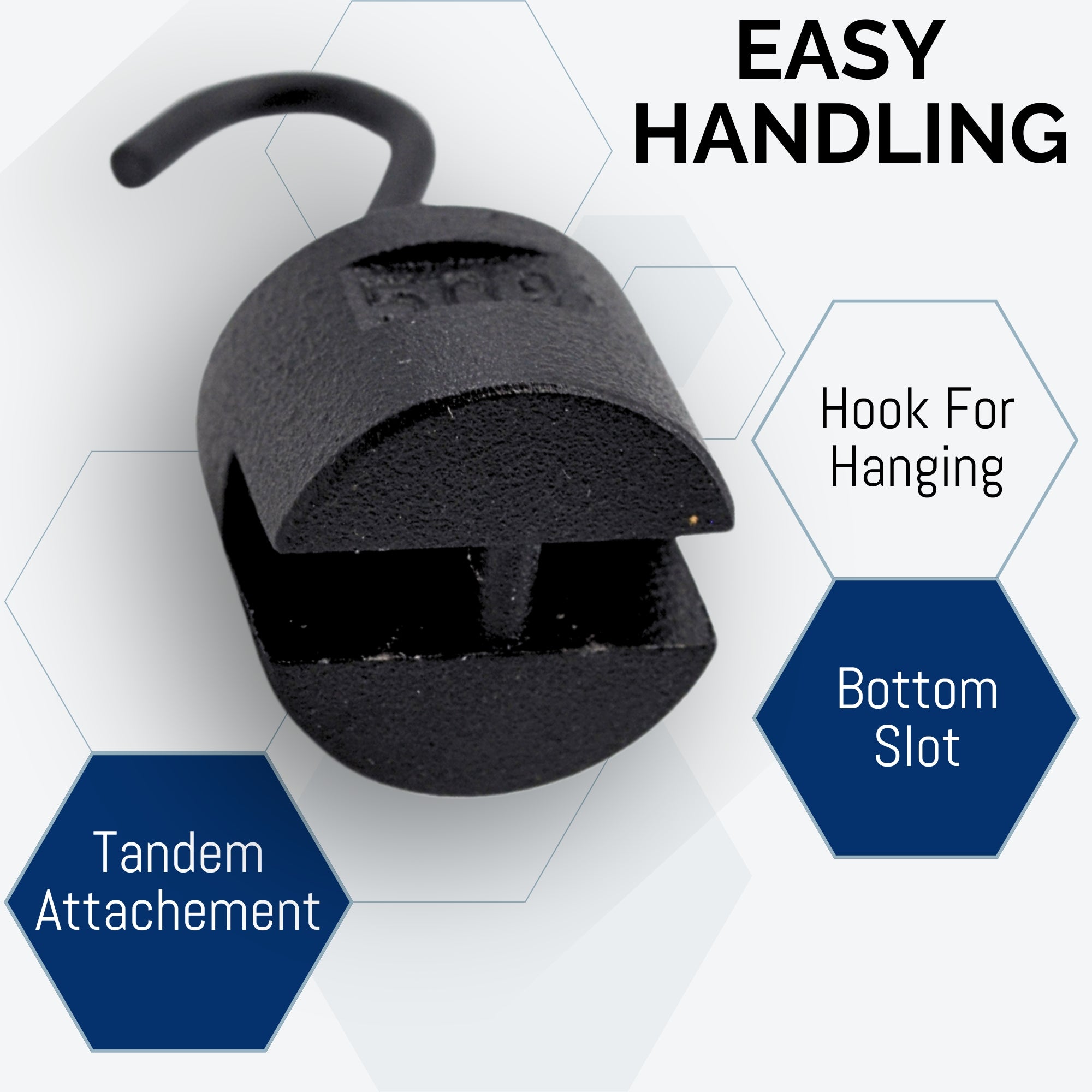 50g Iron Cylindrical Hooked Weight