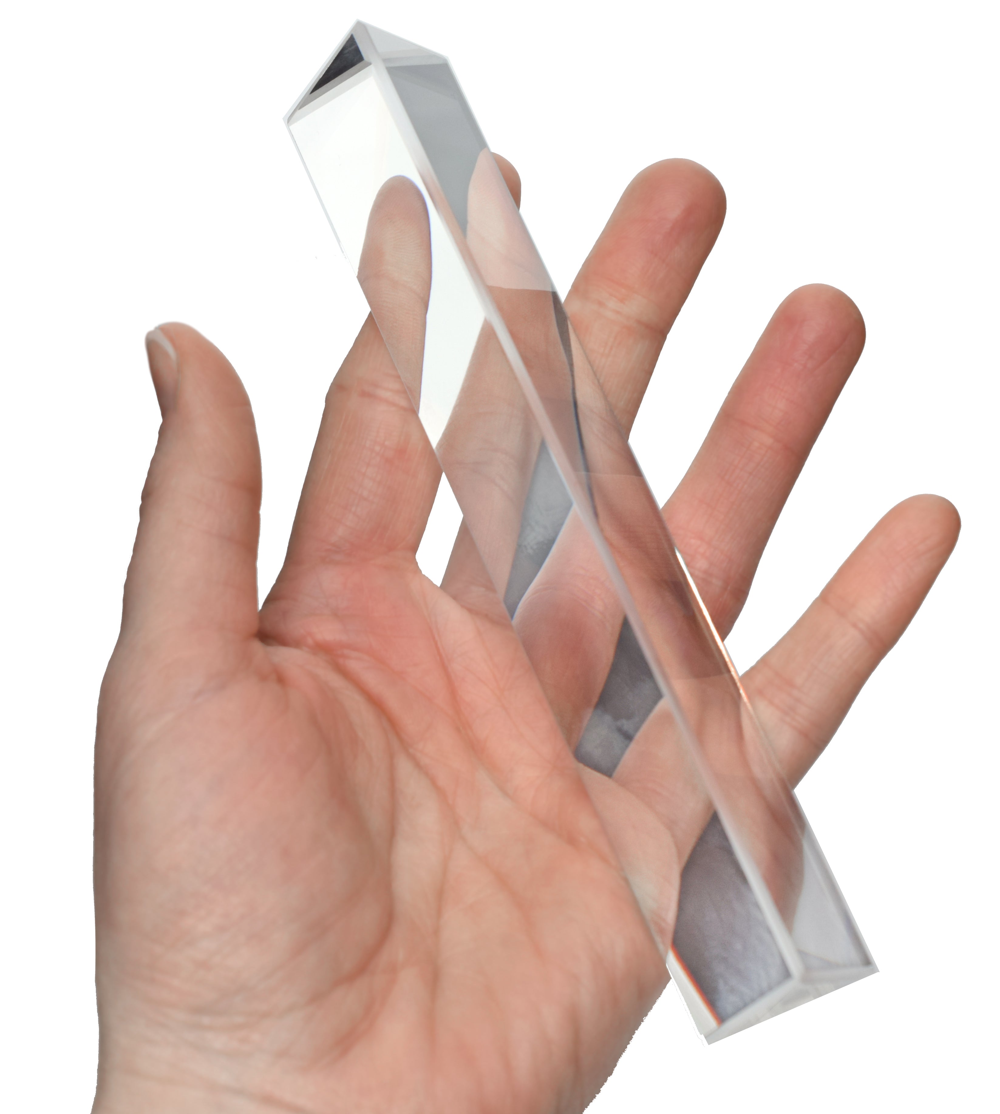 Equilateral Glass Prism, 6 x 1"