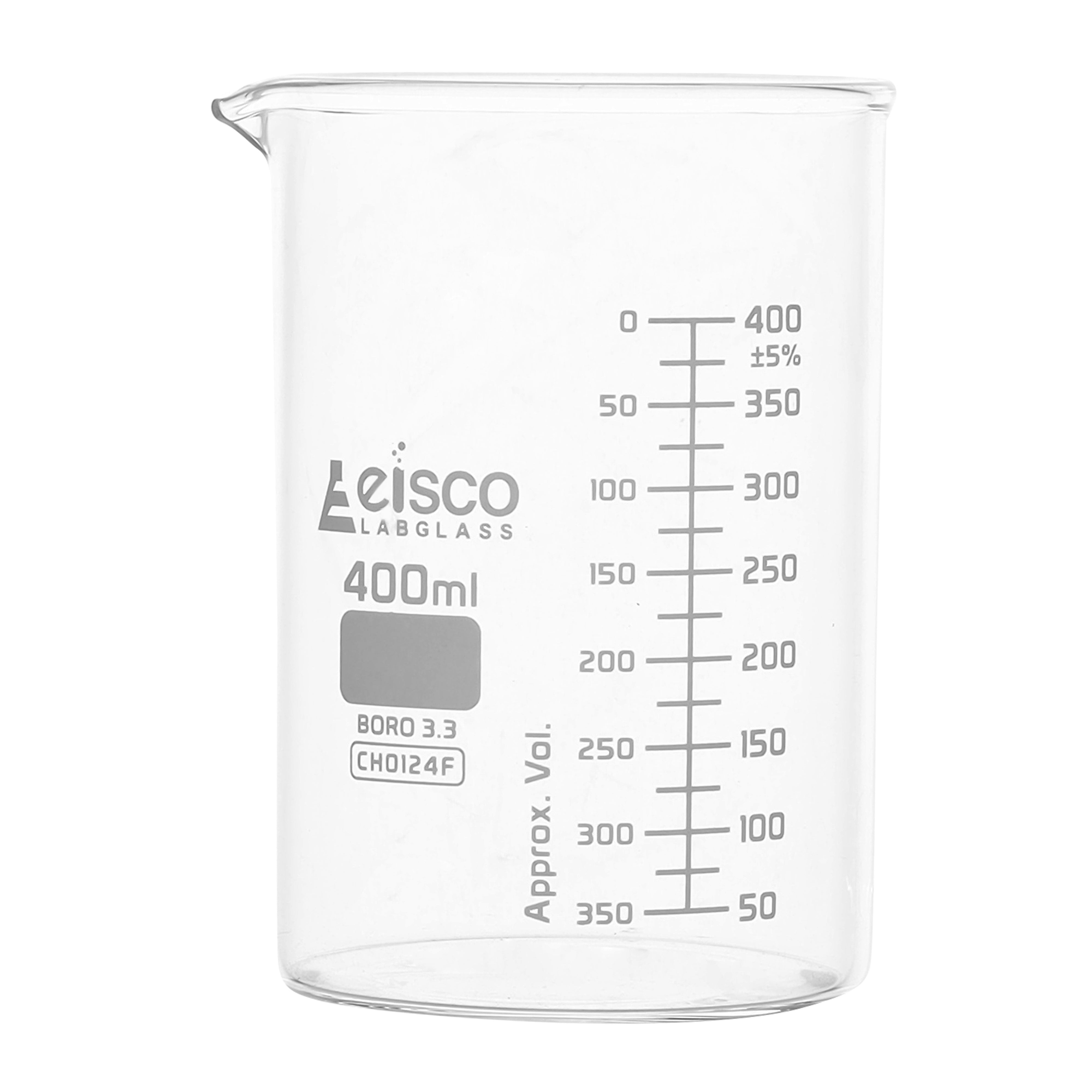 ASTM Low Form Borosilicate Glass Beaker with Dual Scale