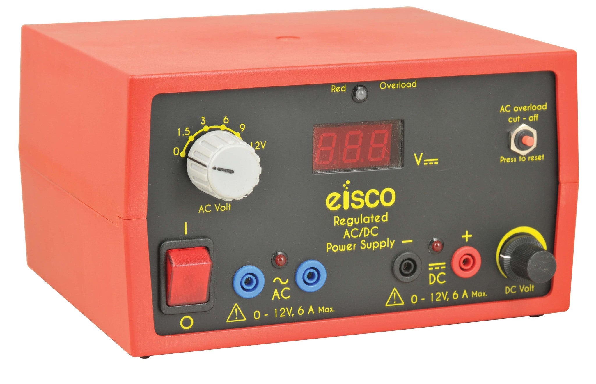 Low Voltage AC/DC Dual-Output Power Supply, 12V 6A Combined