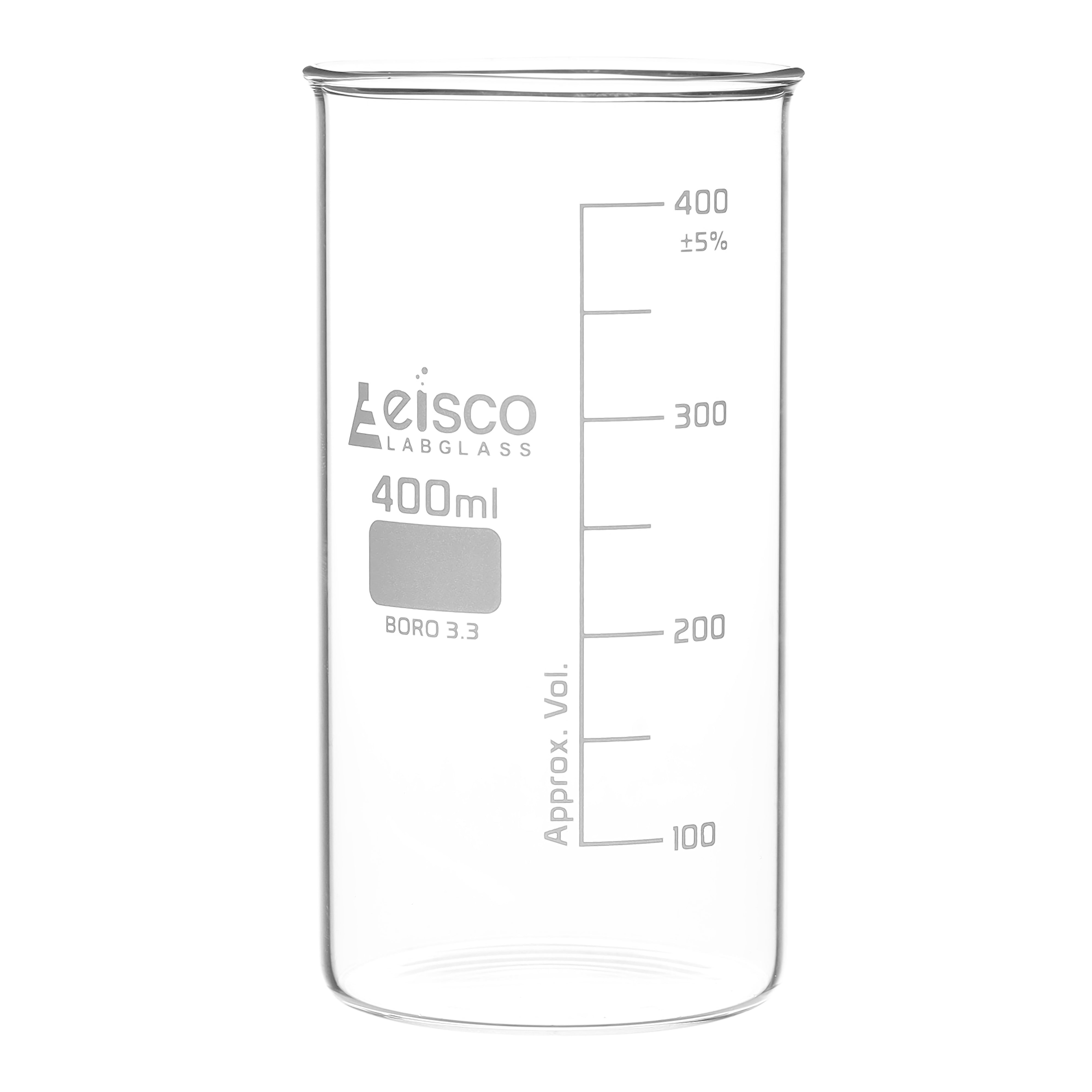 Tall Form Berzelius Borosilicate Glass Beaker, Graduated