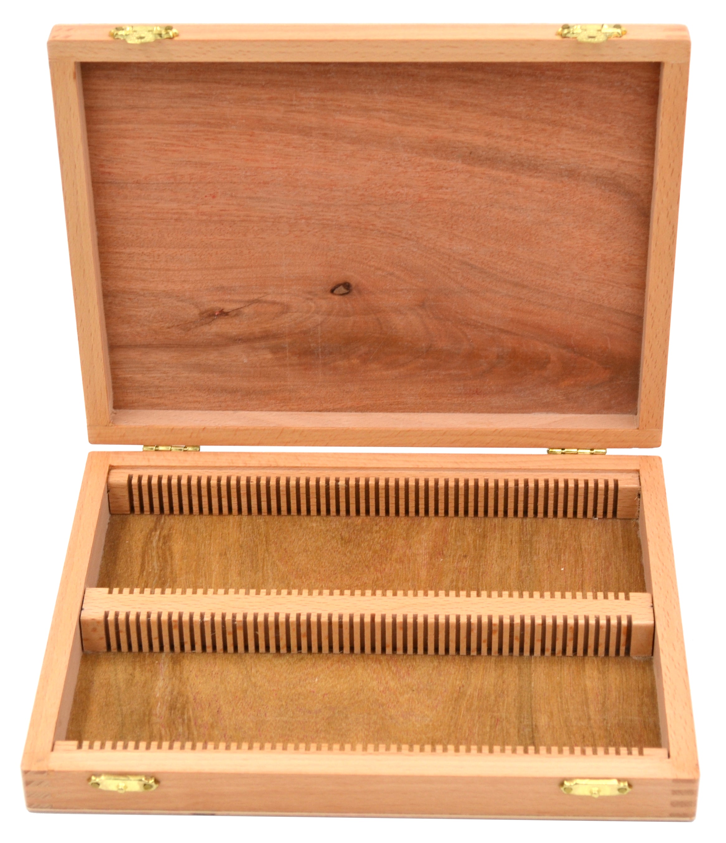 Wooden Slide Box for 25 Standard Slides, 75 x 25mm