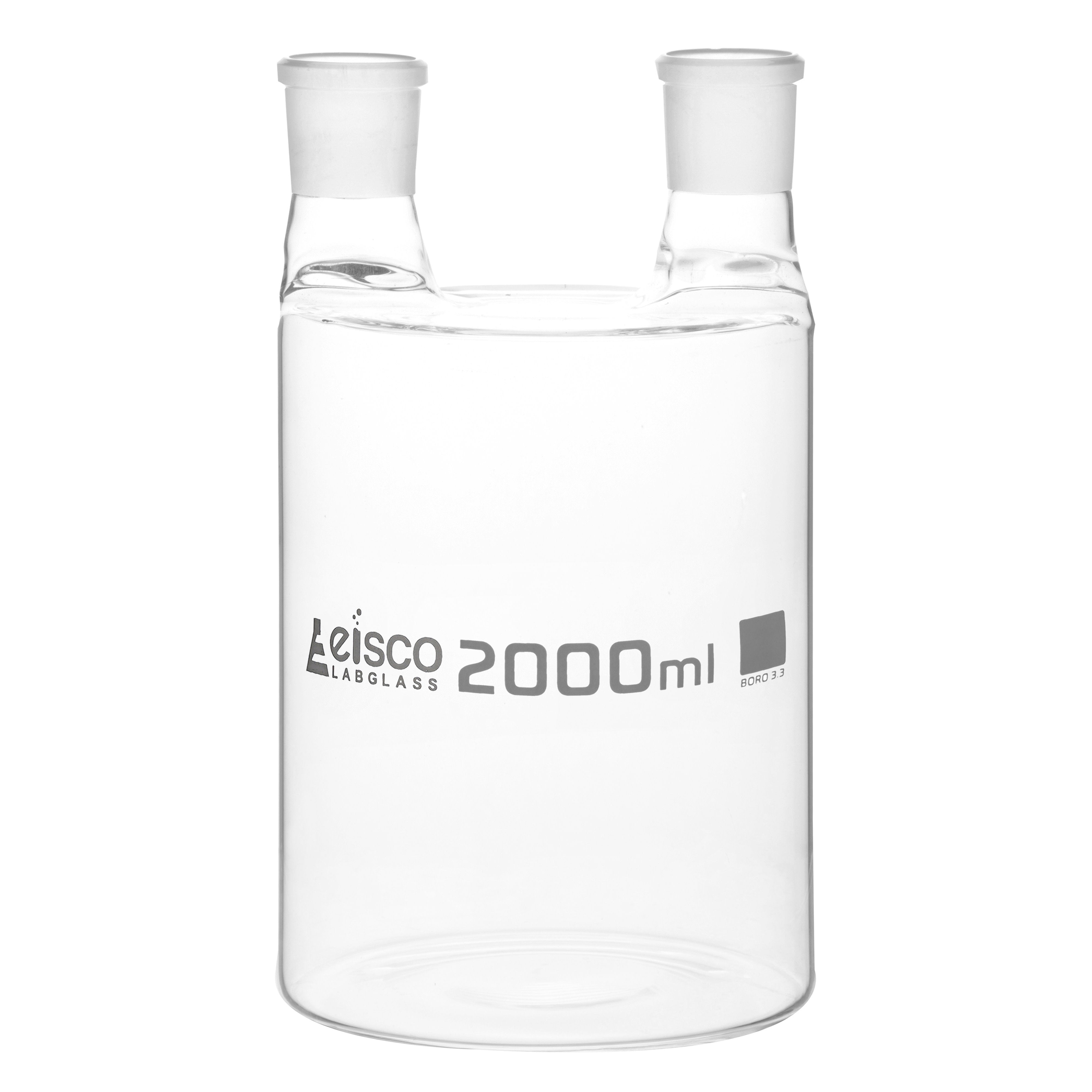 Two-Neck Borosilicate Glass Woulff Bottle