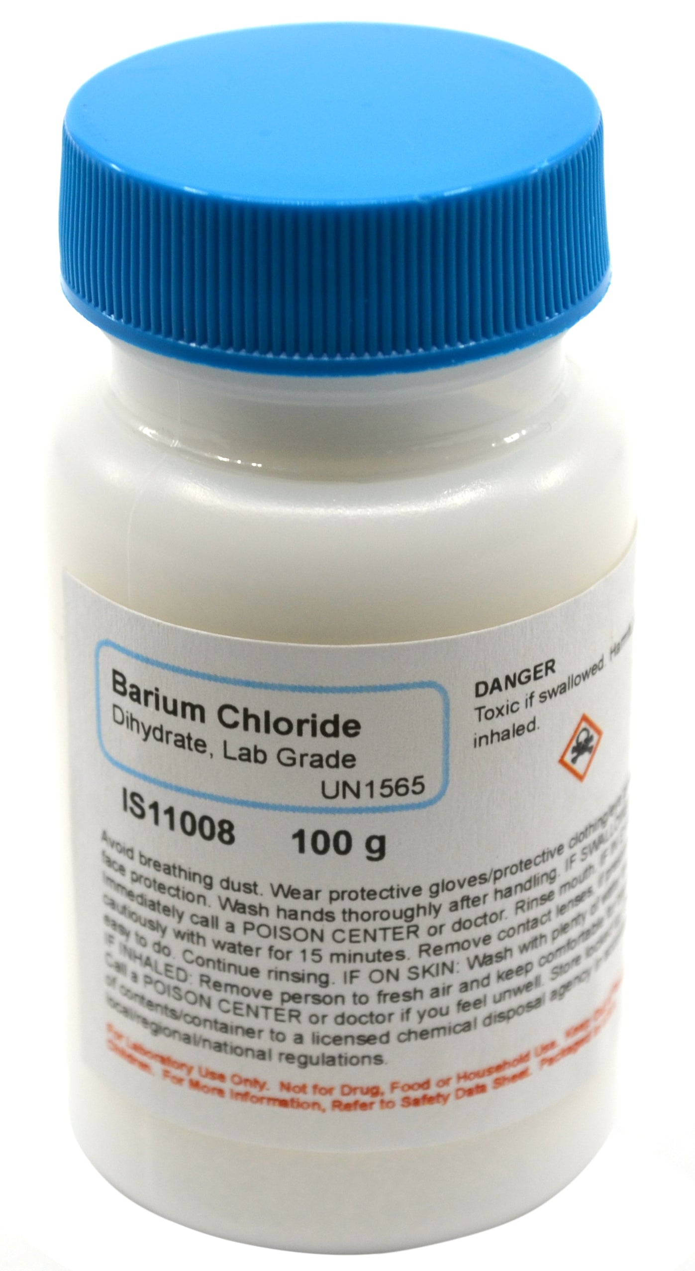 Laboratory Grade Barium Chloride Dihydrate, 100g