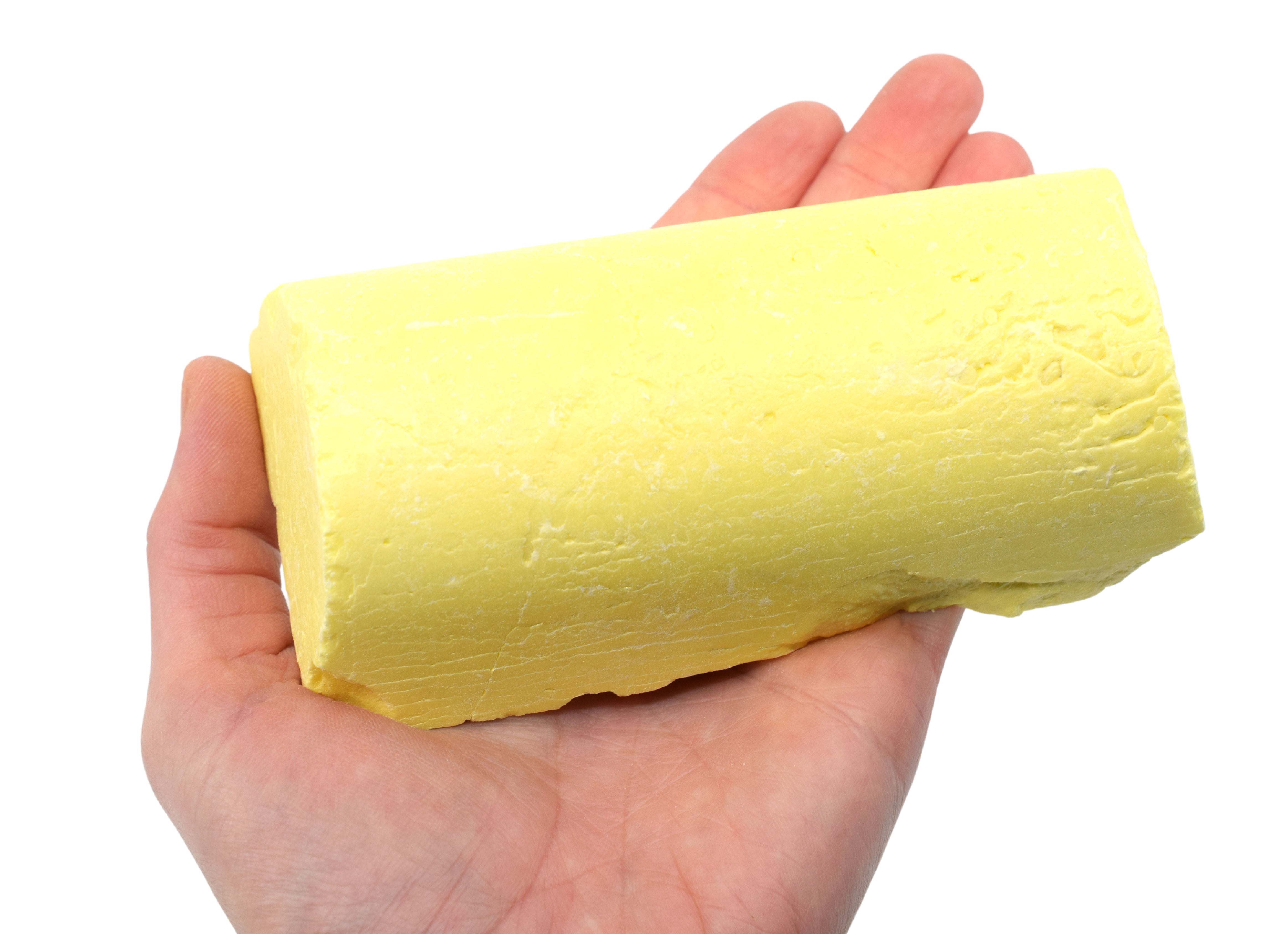 Raw Sulfur Mineral Hand Sample, Approx 3 inch