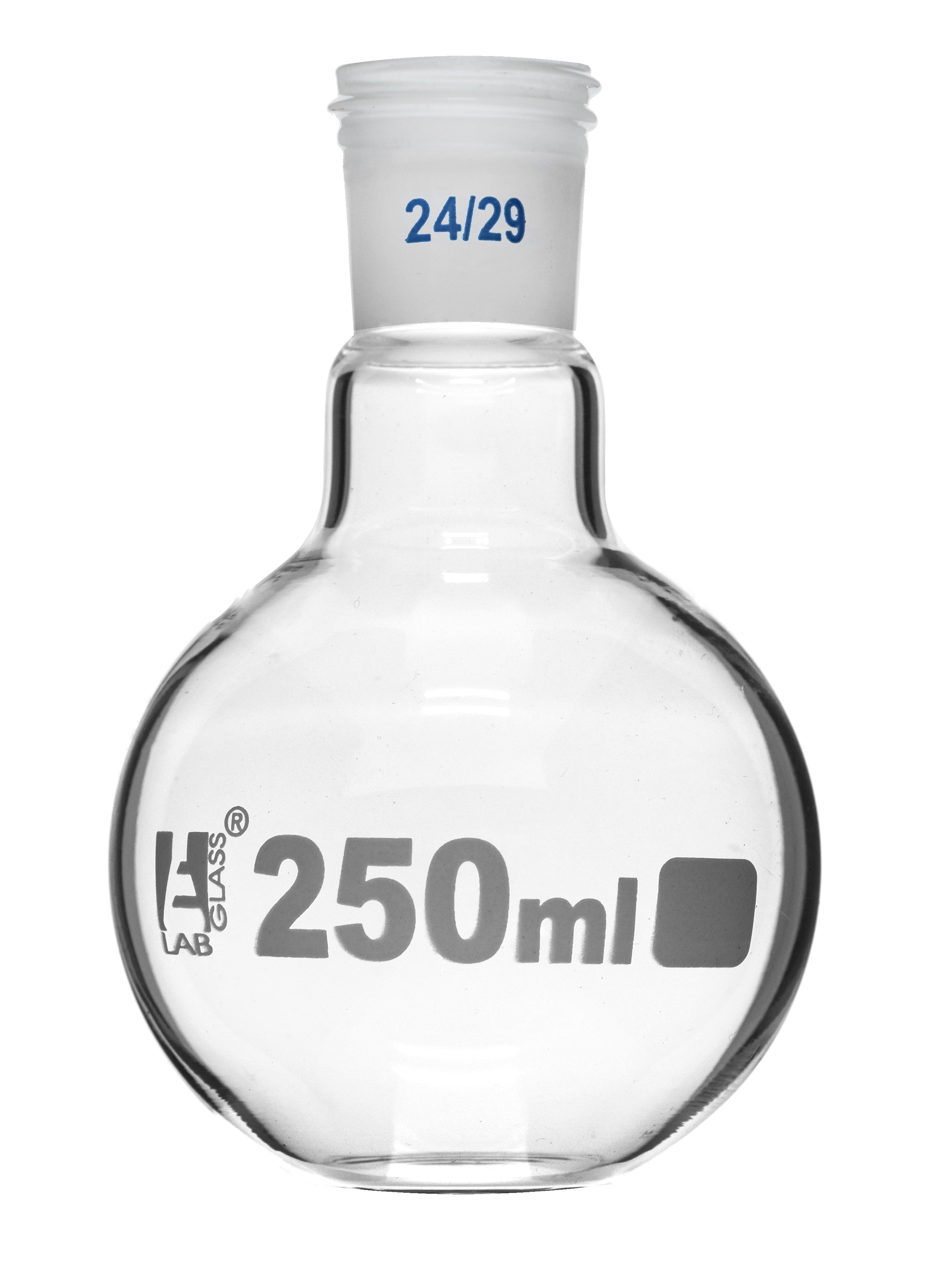 Flat Bottom Borosilicate Glass Boiling Flask with Threaded Joint