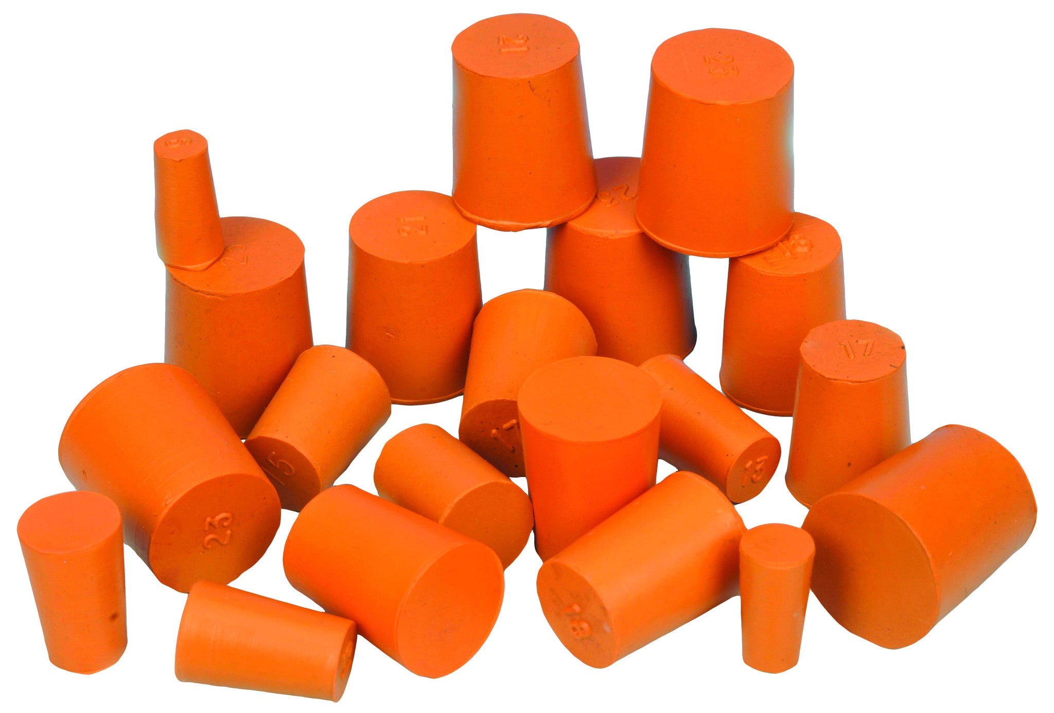 Solid Rubber Stopper, 10-Pack