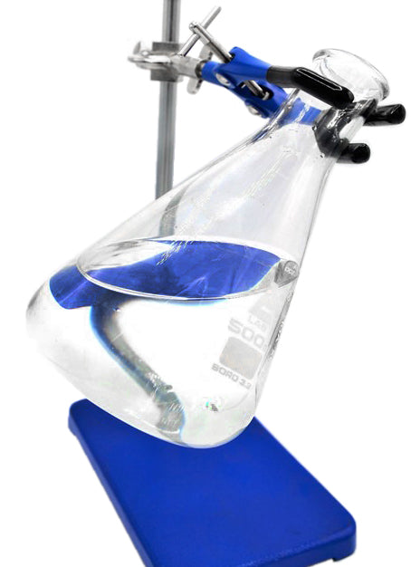 3-Finger Vinyl-Coated Extension Clamp with Swivel Boss Head, 3.4" Max