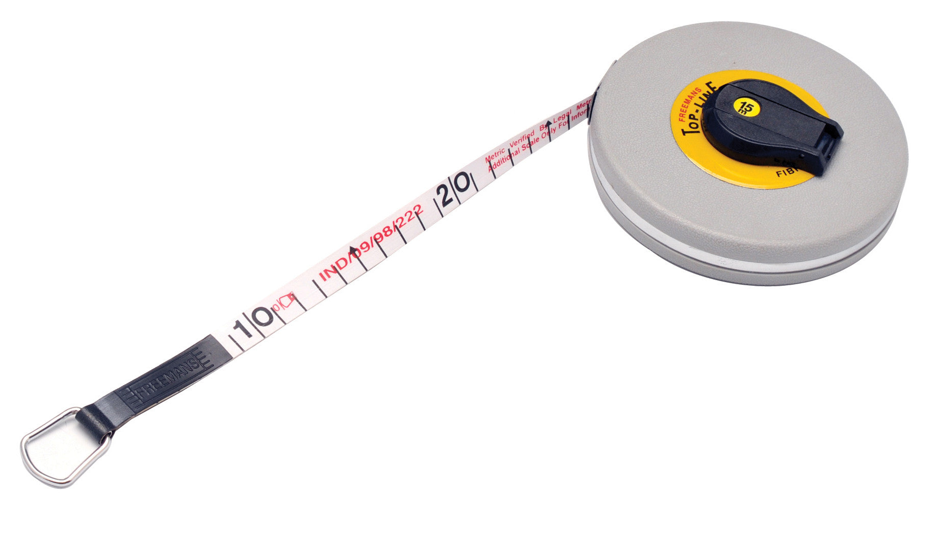 15m Fiberglass Tape Measure with PVC Cover and Winding Handle