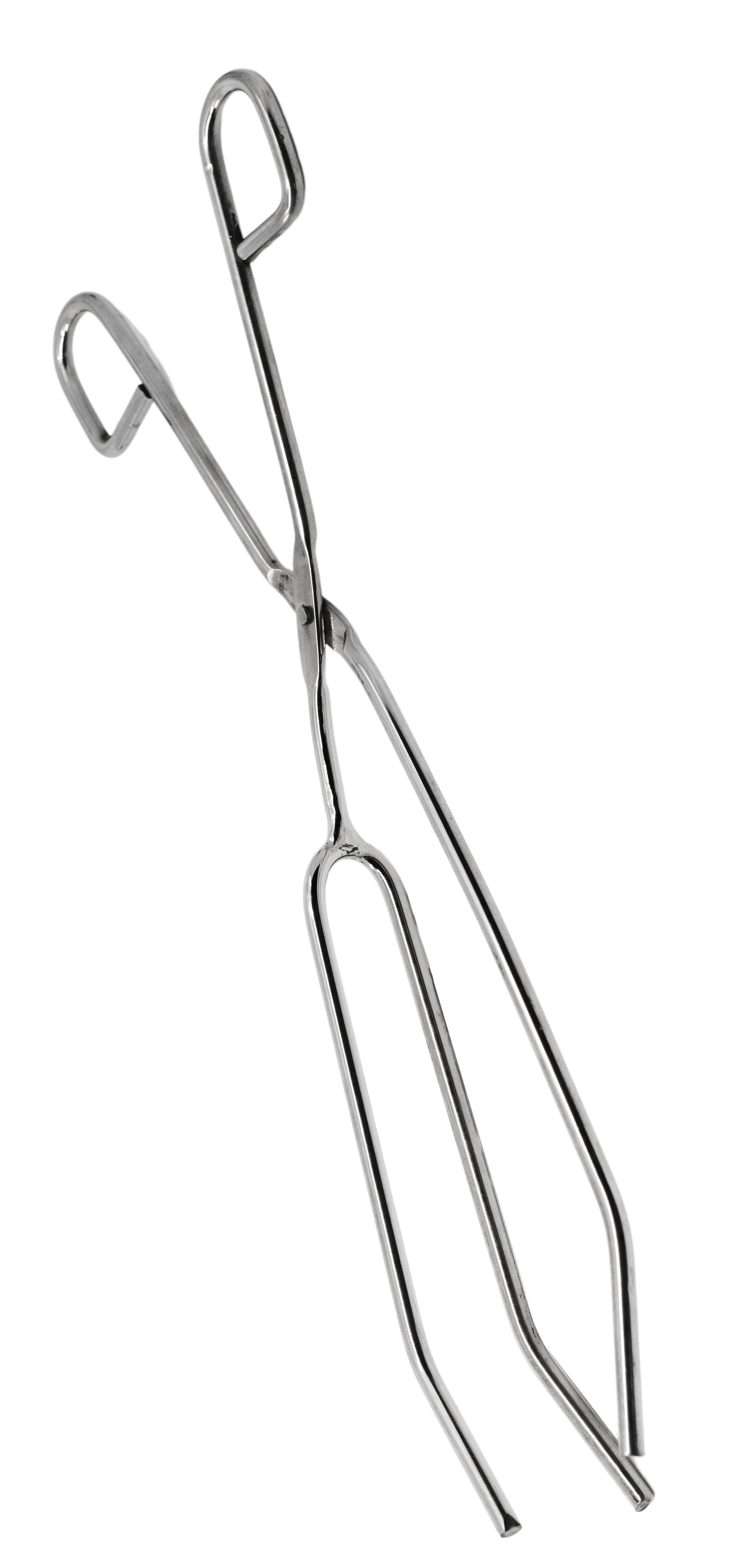 12" Stainless Steel 3-Prong Beaker Tongs for Furnace Use