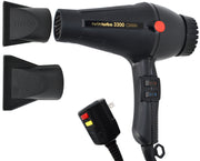 Turbo Power Twin Turbo 3200, Black, Compact/ Lightweight Professional Blow Dryer