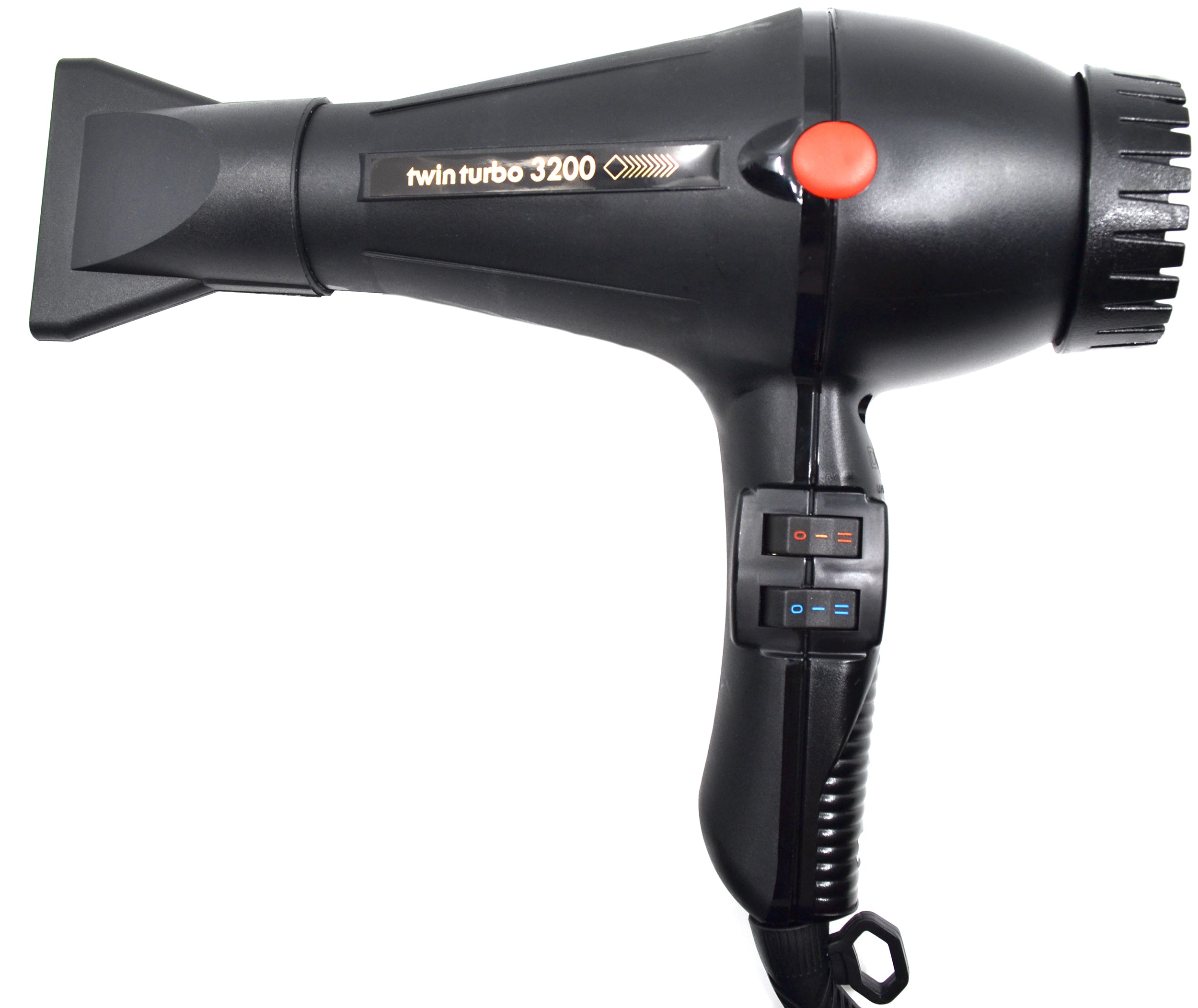 Turbo Power Twin Turbo 3200, Black, Compact/ Lightweight Professional Blow Dryer