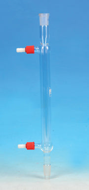 Condenser Liebig, fitted with 13mm screw thread connectors, overall length 40cm with socket & Cone size 19/26