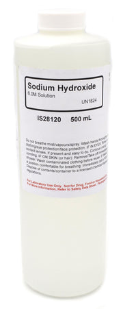Sodium Hydroxide Solution, 6M, 500mL - The Curated Chemical Collection
