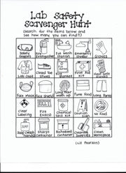 Lab Safety - Printable Coloring Page - Educational & Teaching Resource
