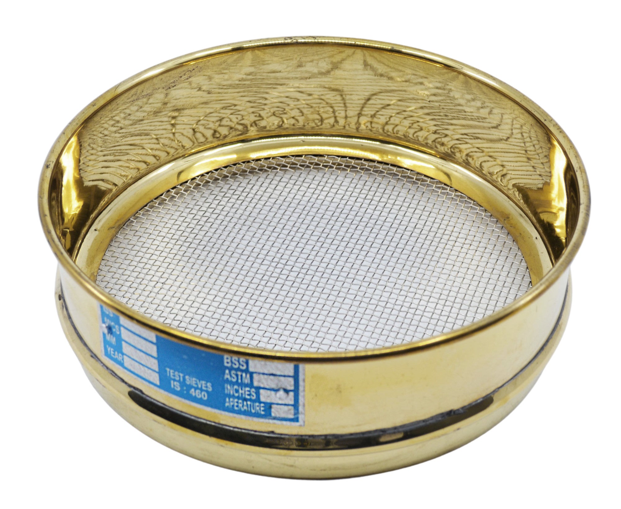 Brass Frame Stainless Steel Mesh Test Sieve