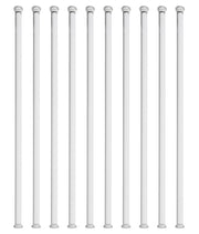 11.8" Glass Stirring Rod with Dual Button Ends, 6mm, 10-Pack