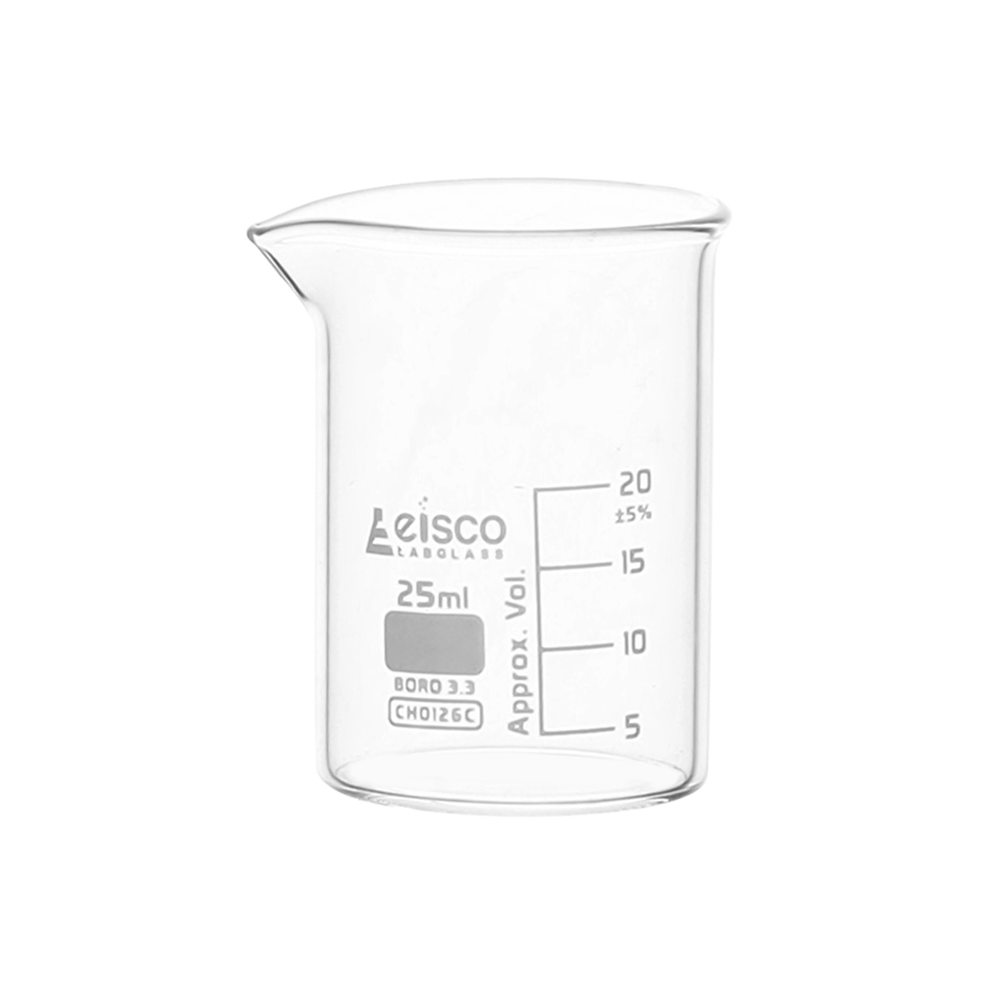 Low Form Borosilicate Glass Beaker with Spout