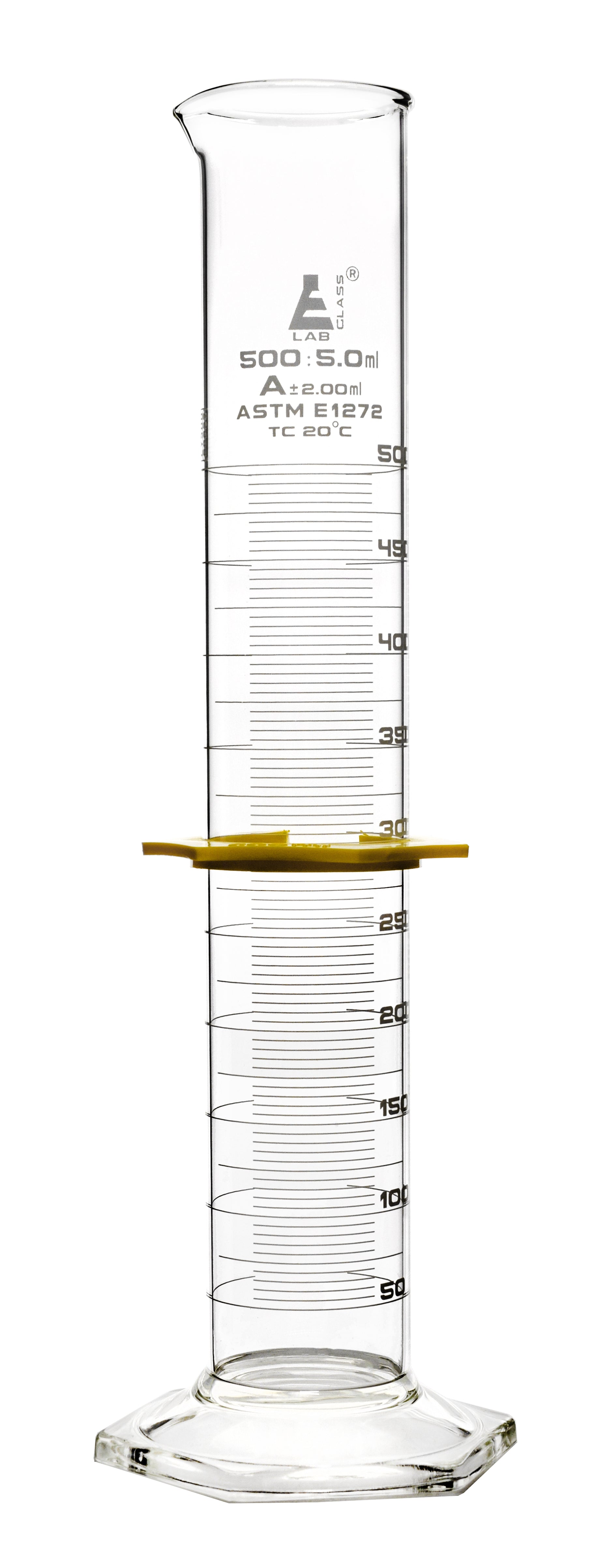 500ml glass graduated cylinder class a