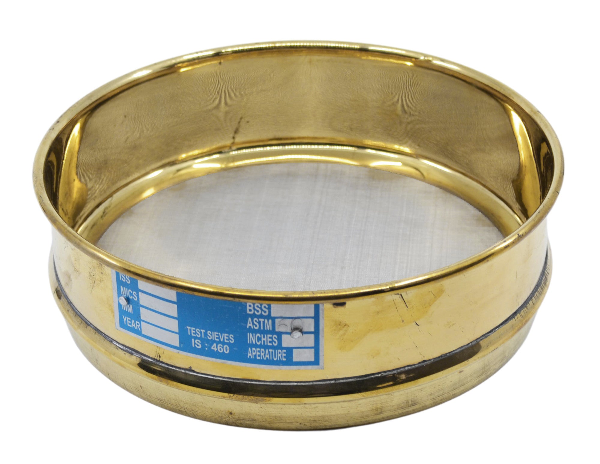 Brass Frame Stainless Steel Mesh Test Sieve