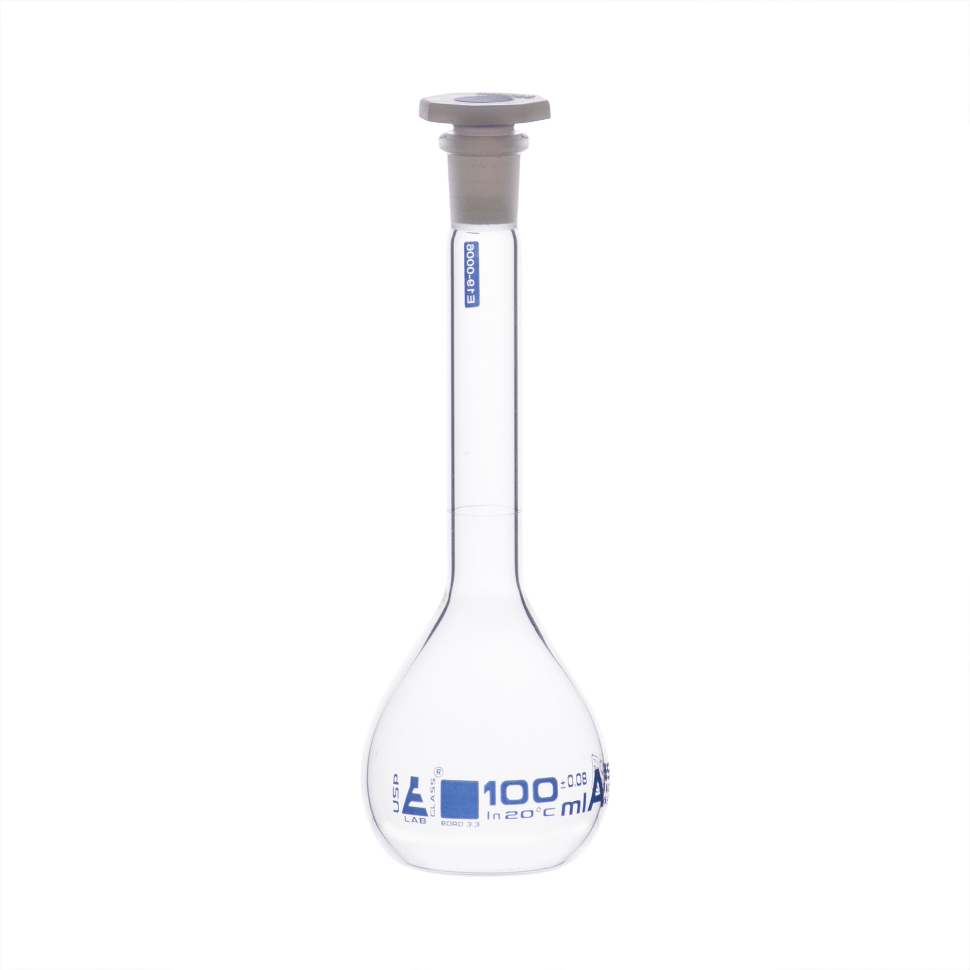 Class A Borosilicate Glass Volumetric Flask with Individual Certificate
