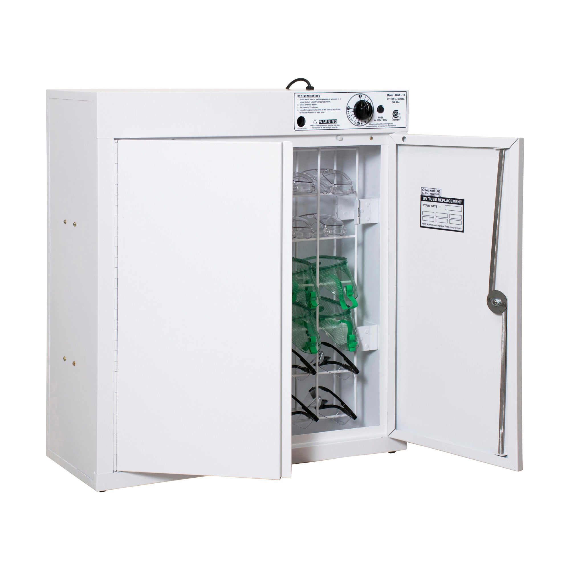 UV Goggle Sanitizing Cabinet, 36-Goggle Capacity